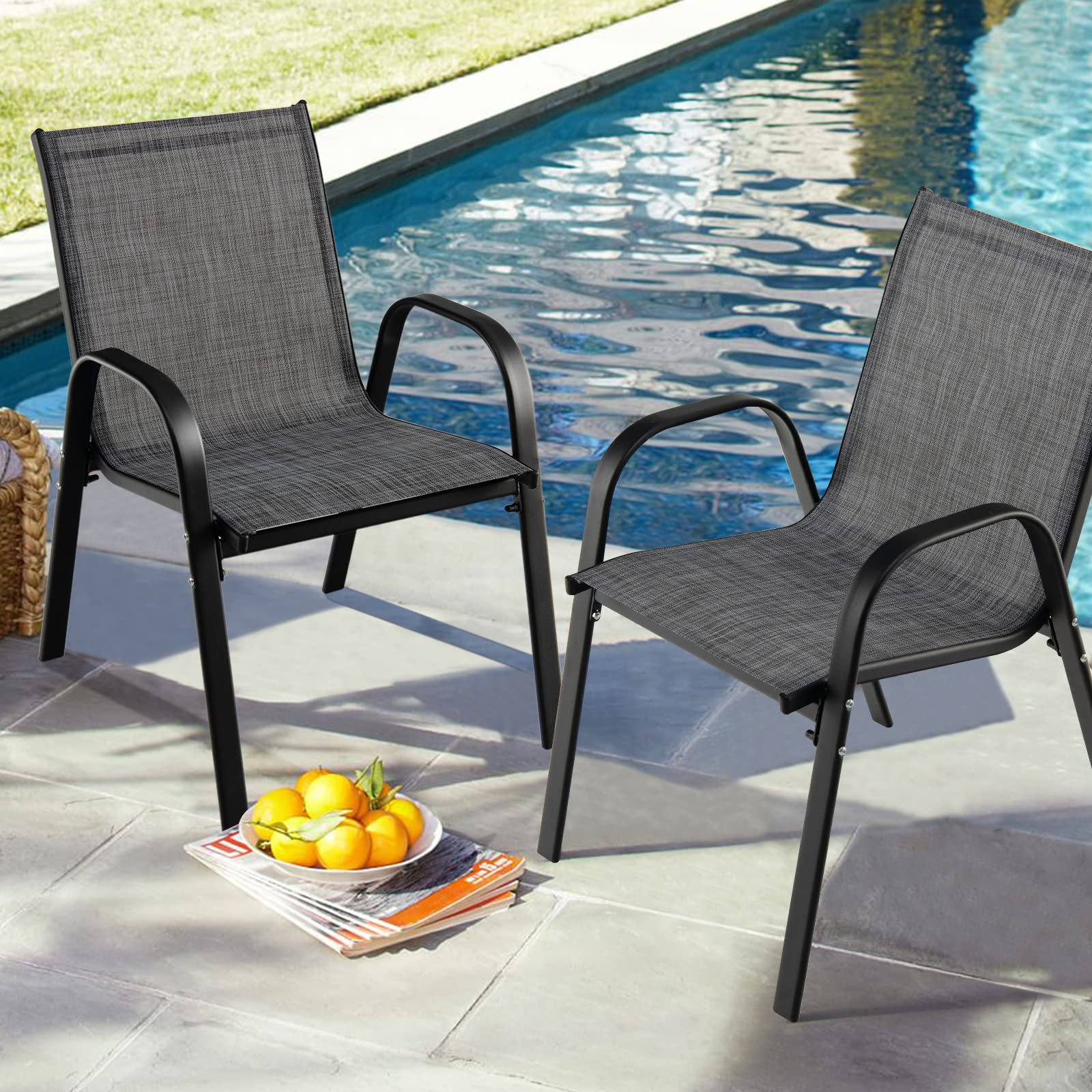 komfotteu-gartenst-hle-stapelbar-mit-armlehnen-4er-set image 2
