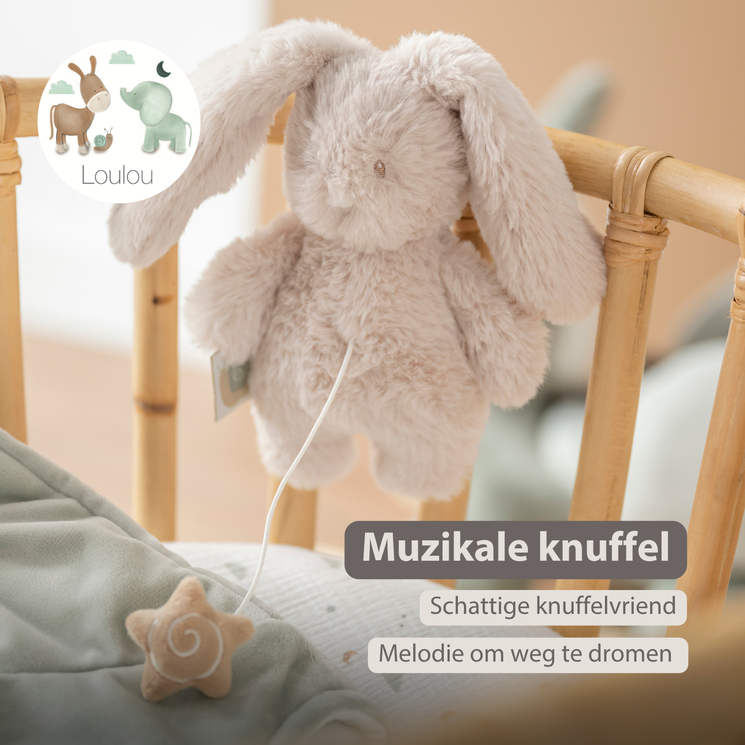 nattou-loulou-mini-spieluhr-hase-20-cm-sand image 8