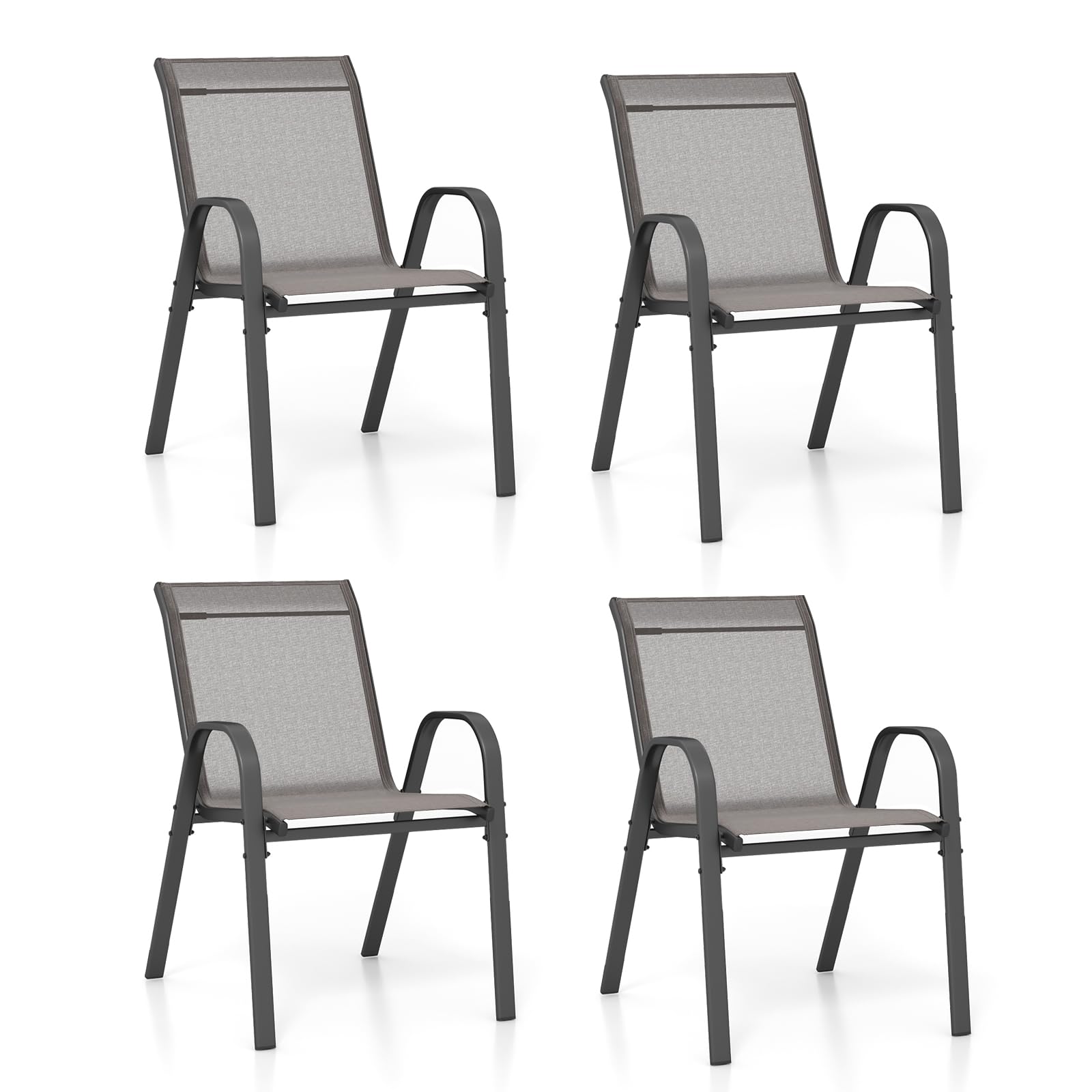 komfotteu-gartenst-hle-4er-set-stapelbar-grau-56x70x84-cm-mit-armlehnen image 1
