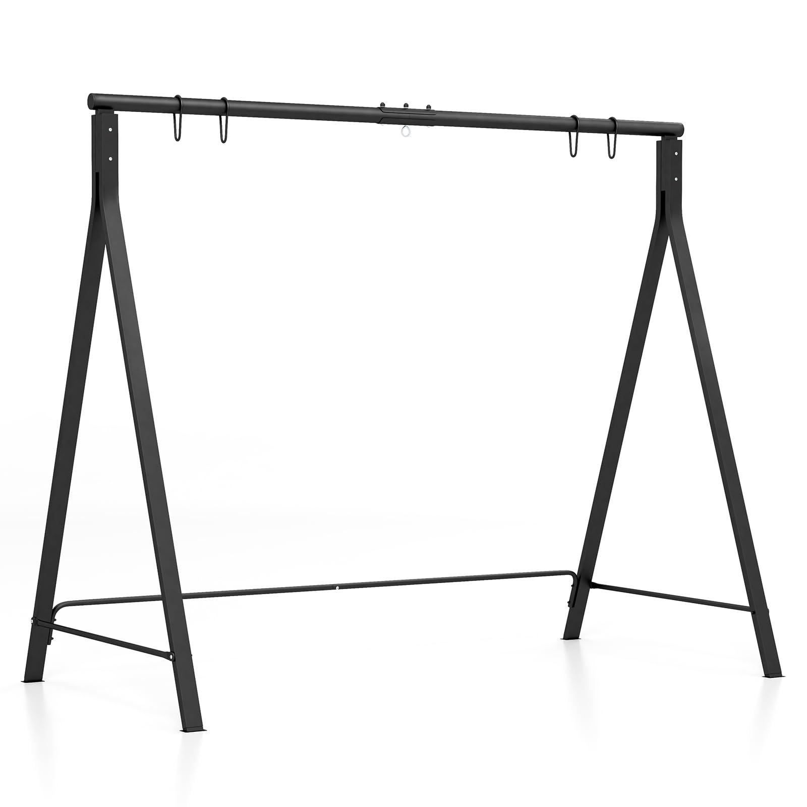 komfotteu-schaukelgestell-metall-a-form-210x115x175-cm-mit-5-aufh-ngeringen image 1