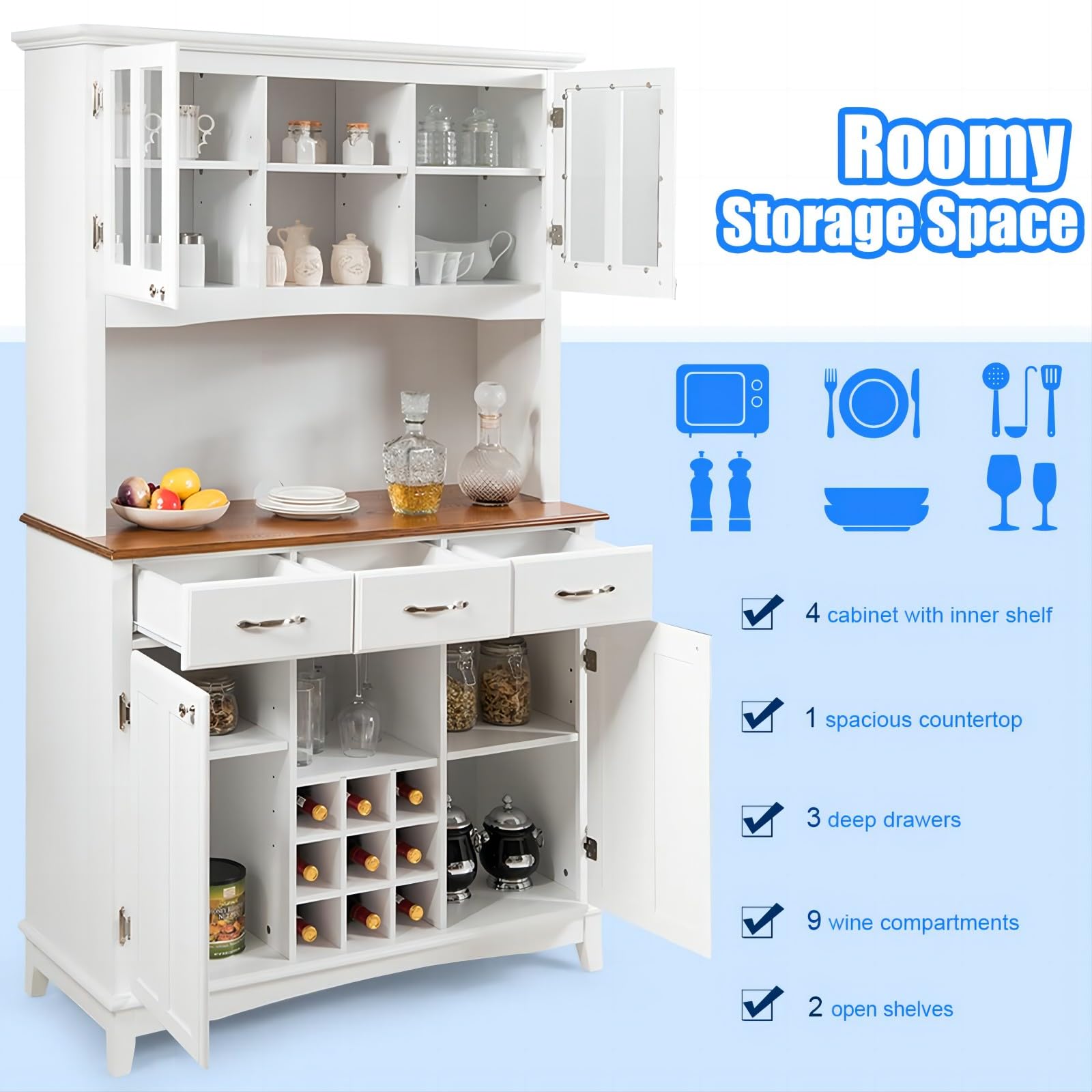 komfotteu-buffetschrank-112x41-5x184-5-cm-wei-mit-weinregal-und-glast-r image 4