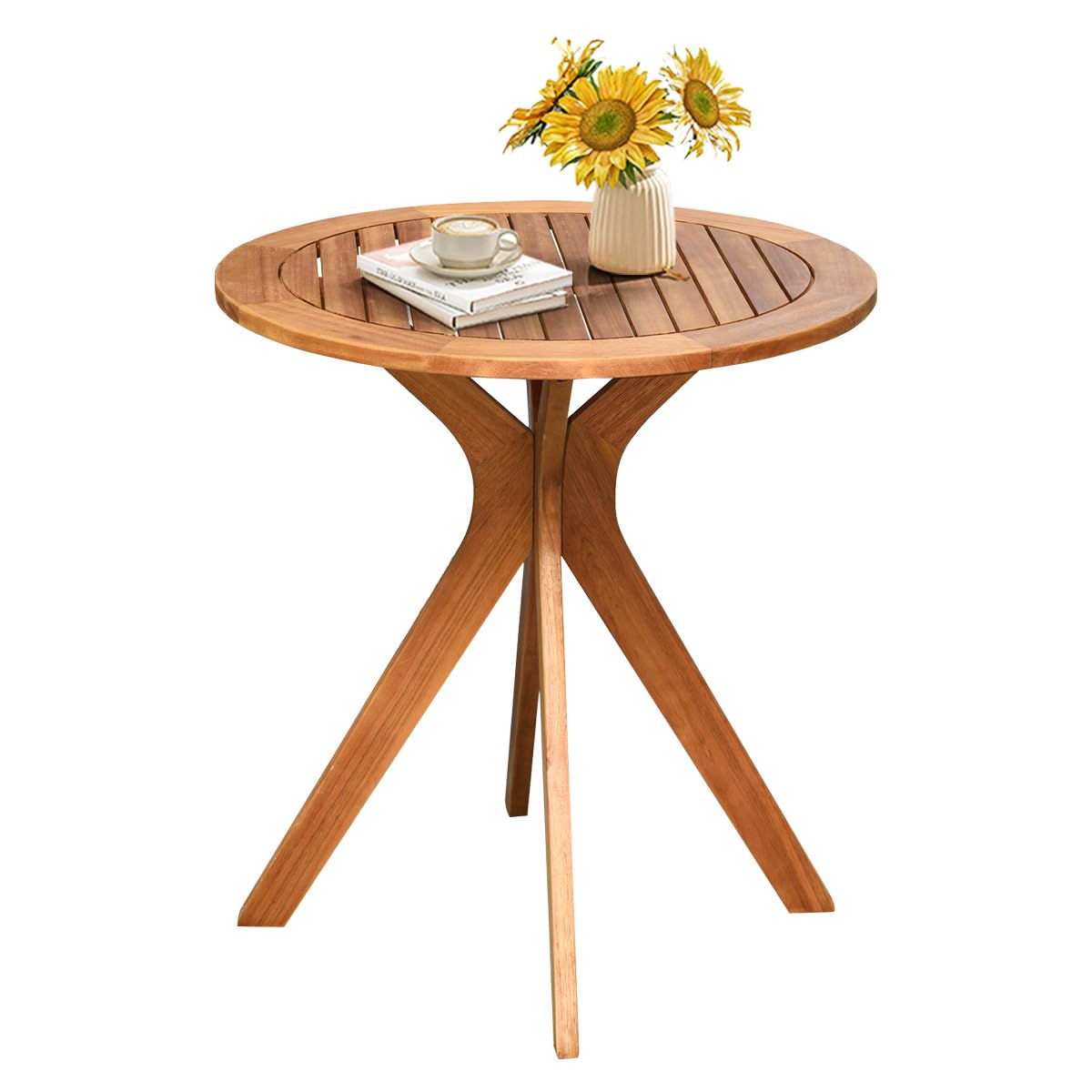 komfotteu-gartentisch-rund-70-cm-eukalyptusholz image 1