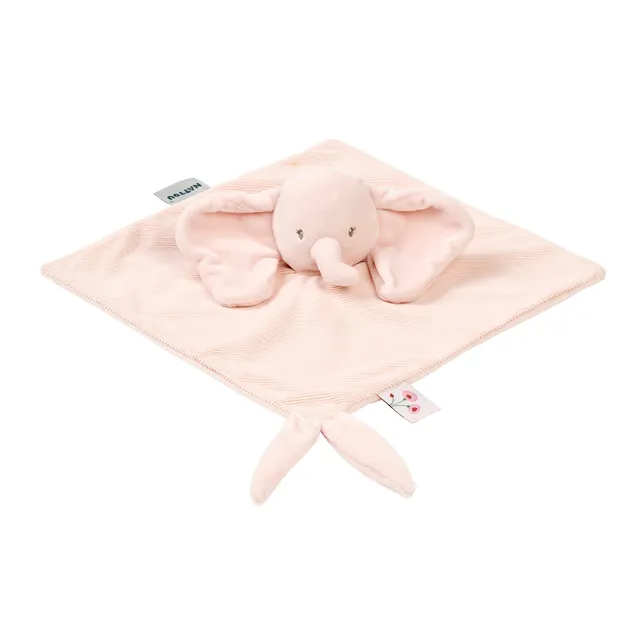 nattou-fanfan-baby-kuscheldecke-doudou-elefant-27x27-cm-rosa image 1