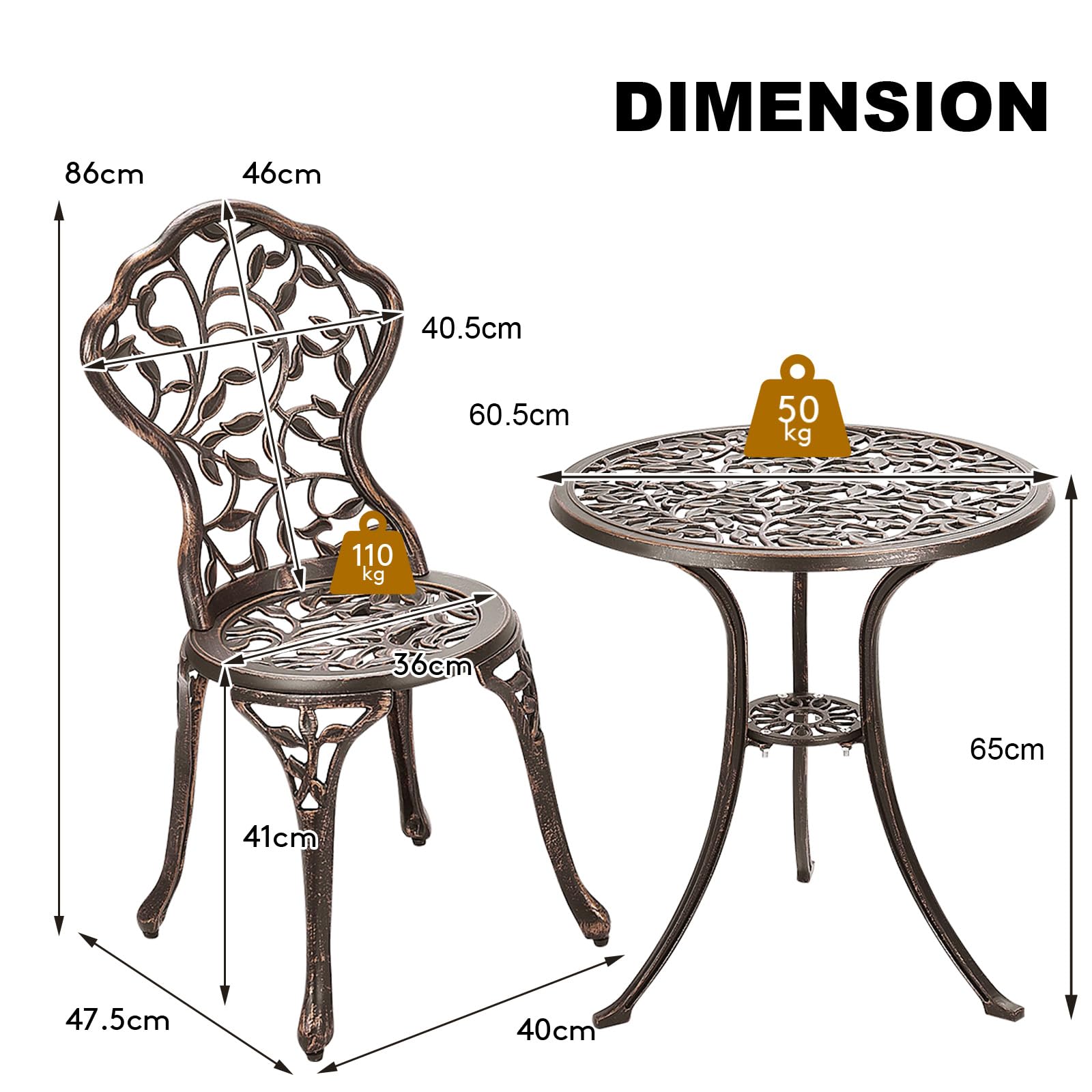 komfotteu-bistro-set-3-teilig-aus-aluminiumguss-mit-blattmuster image 6