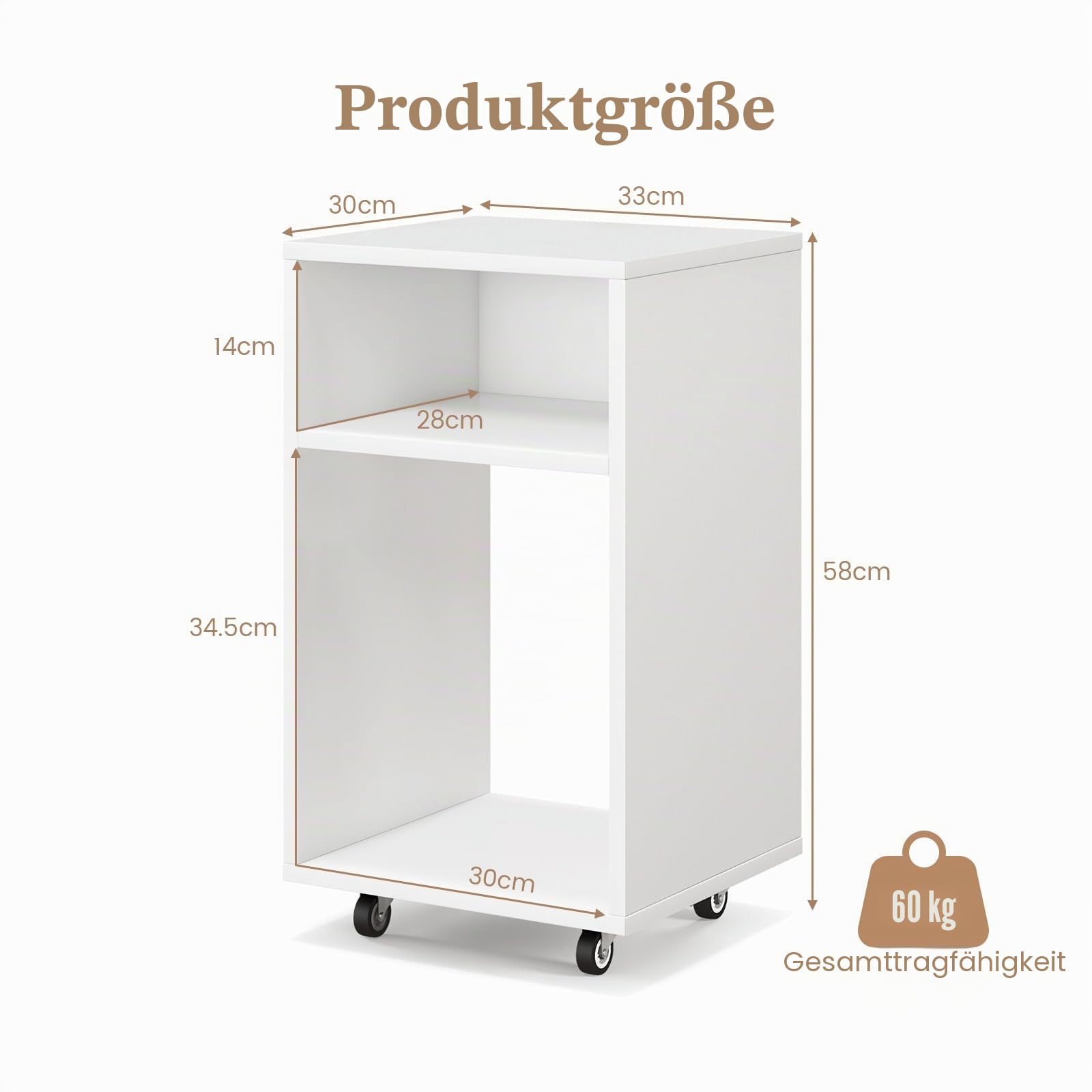 komfotteu-rollcontainer-druckertisch-wei-33x30x58-cm-mit-rollen image 6
