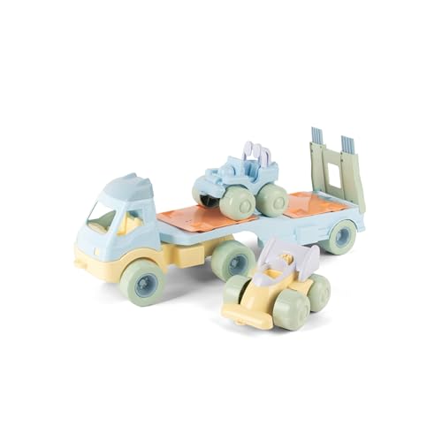 dantoy-pastell-spielzeug-abschleppwagen-mit-2-autos image 3