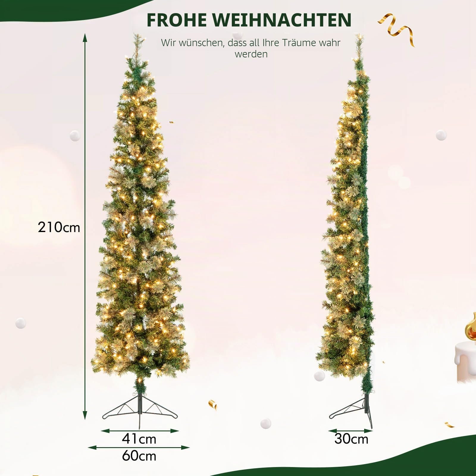 komfotteu-halber-bleistift-weihnachtsbaum-210-cm-mit-150-leds image 6