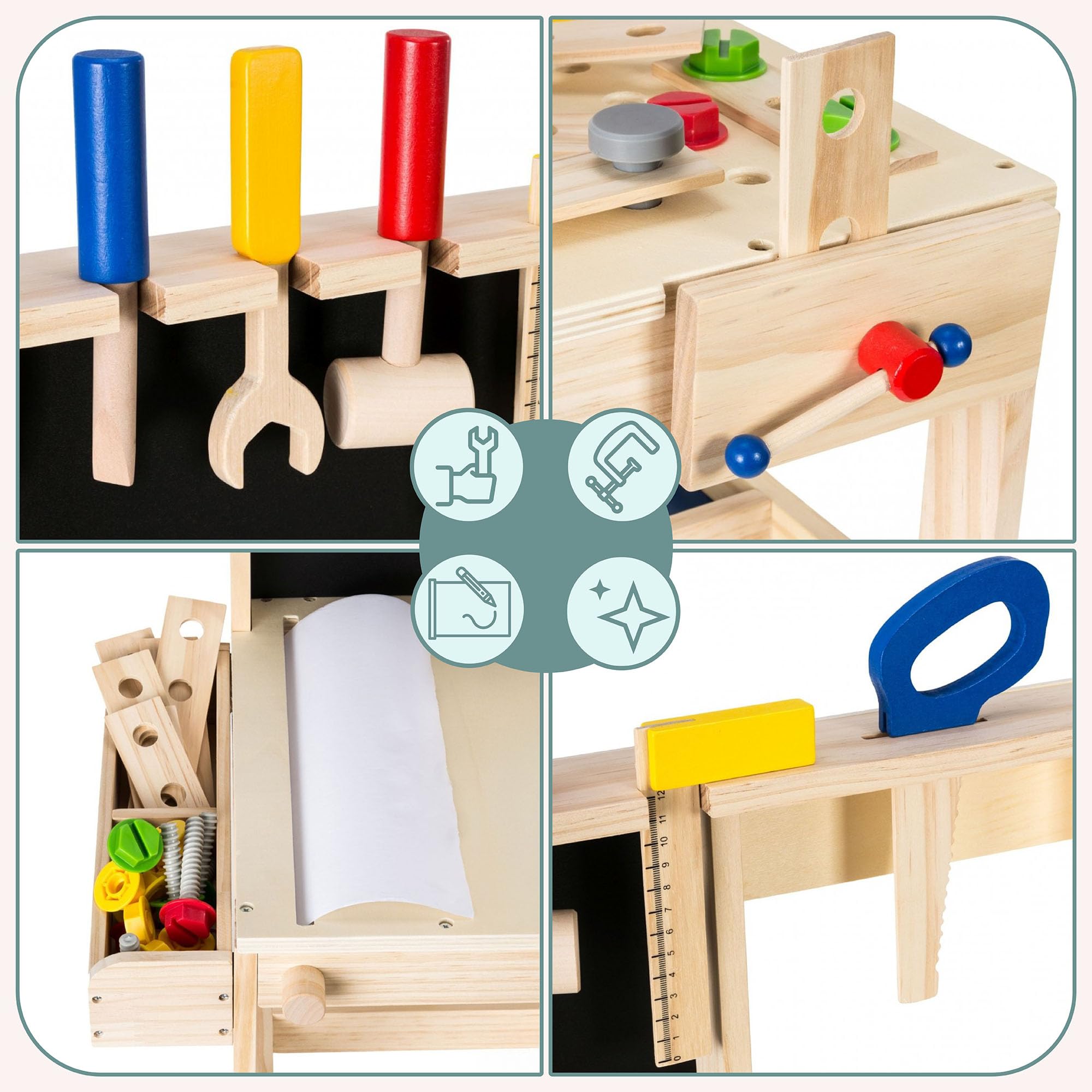 mamabrum-werkbank-kinder-aus-holz-mit-zubeh-r-56-5-cm-lernspielzeug-ab-3-jahre image 5