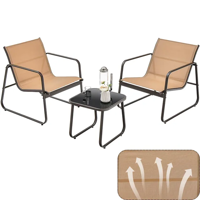 komfotteu-3-tlg-balkonset-bistro-set-braun-mit-textilene-st-hlen image 1