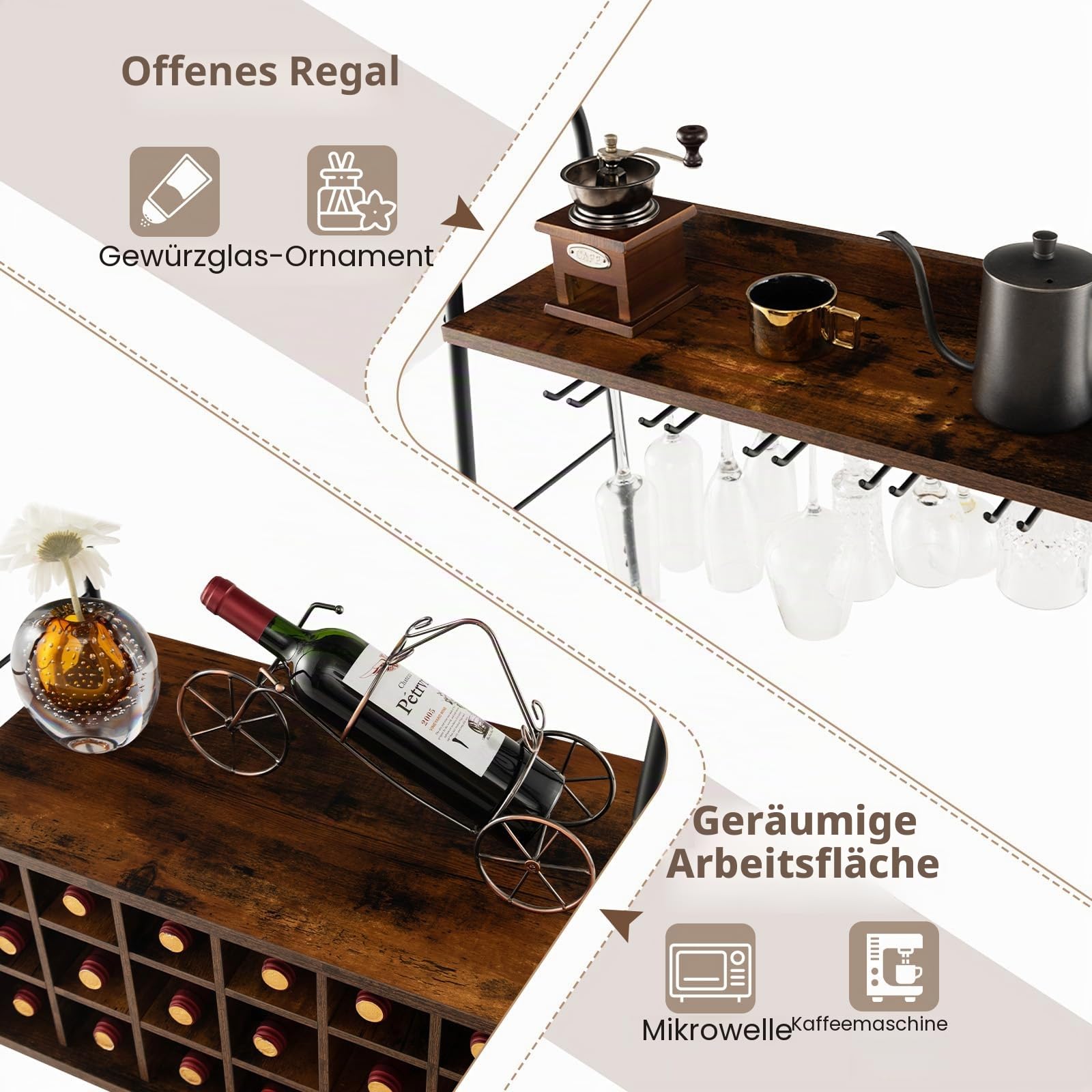 komfotteu-weinregal-mit-glashaltern-f-r-18-flaschen-114-5-x-64-x-33-5-cm image 5