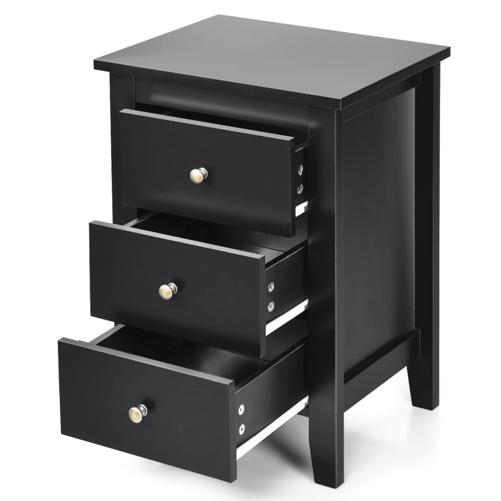 komfotteu-nachttisch-2er-set-3-schubladen-schwarz-46-x-37-x-65-cm image 7