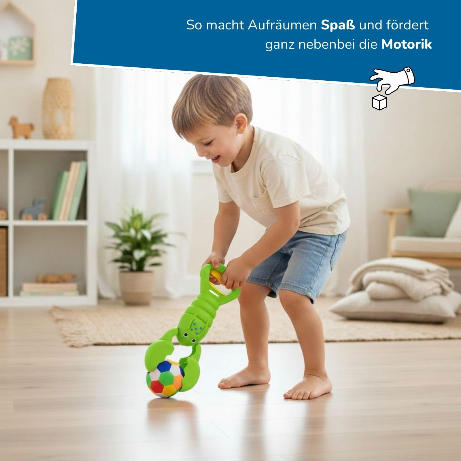 alldoro-sandgreifer-hummer-2er-set-strandspielzeug-34-cm-gr-n-gelb image 4