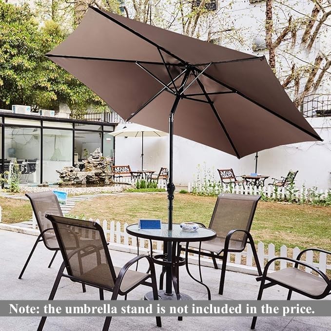 komfotteu-sonnenschirm-knickbar-300-cm-mit-uv-schutz-und-kurbel-terrassenschirm image 7