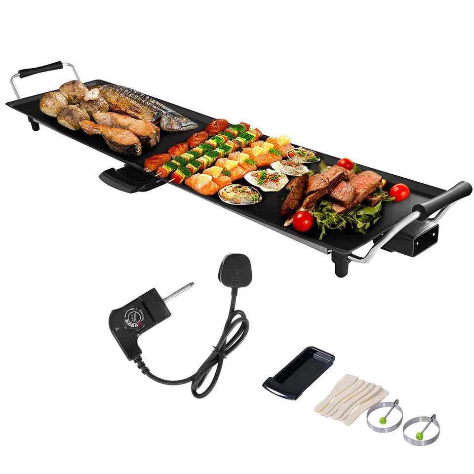komfotteu-elektrogrill-1800w-tischgrill-90x23-cm-mit-antihaftbeschichtung image 1
