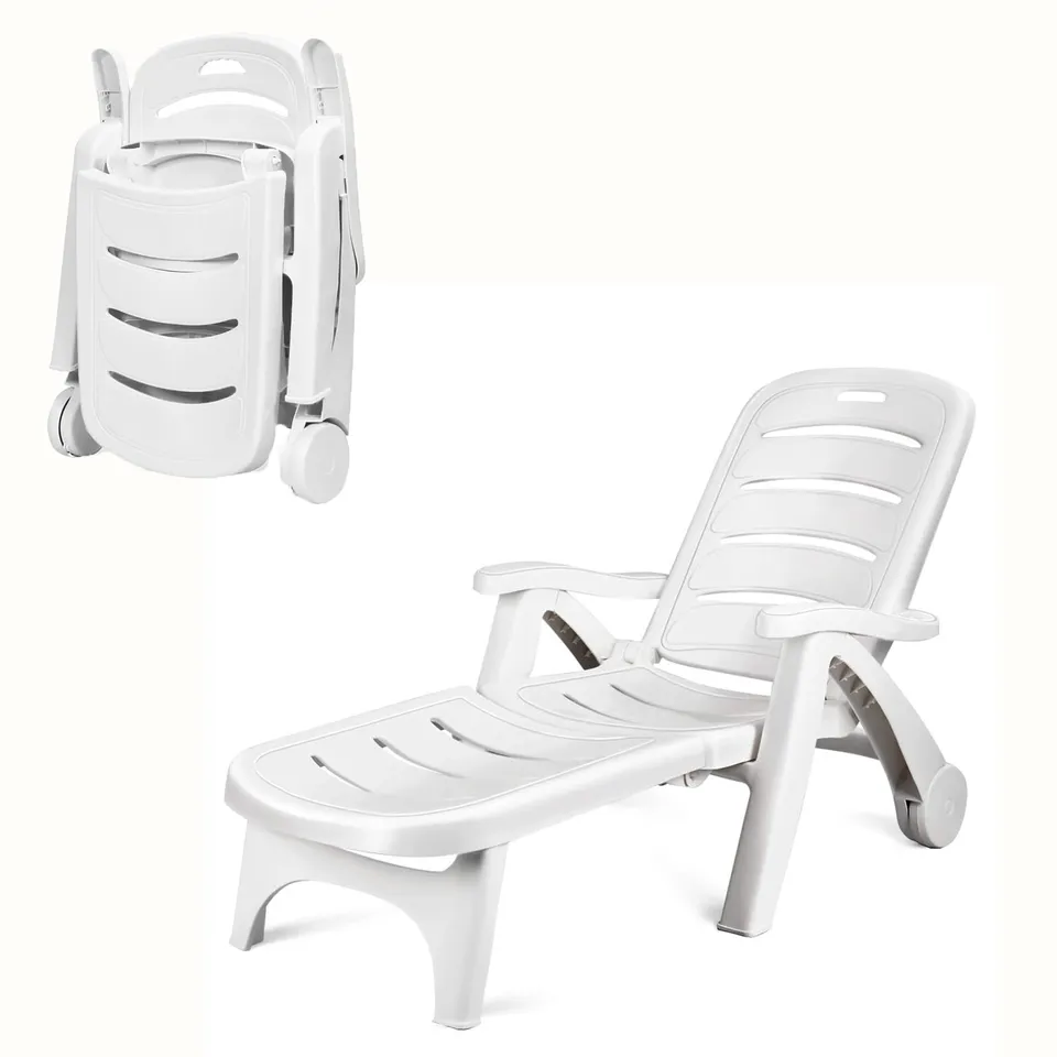 komfotteu-sonnenliege-mit-r-dern-pp-5-fach-verstellbar-wei-150-kg image 1