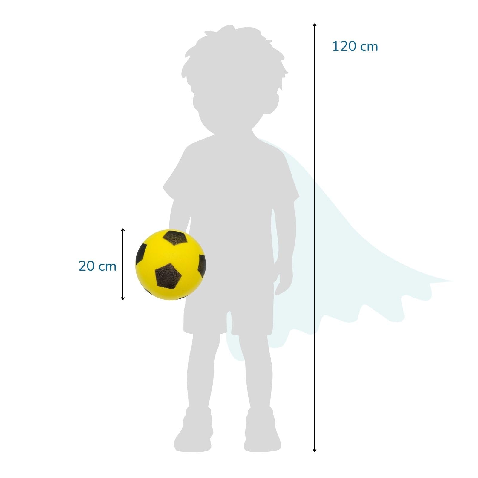 alldoro-schaumstoffball-20-cm-softball-fu-ball-design-leise-leicht image 7