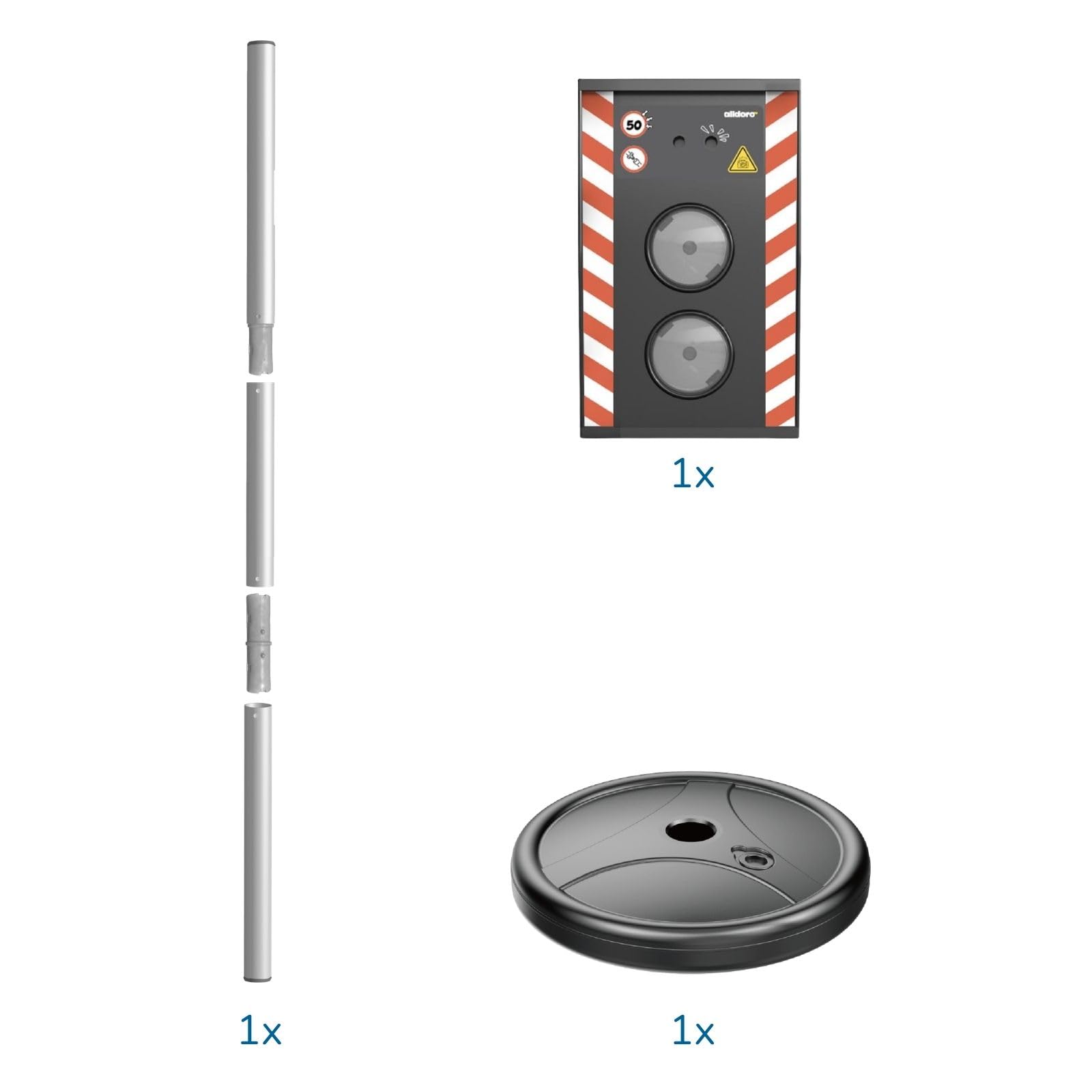 alldoro-verkehrs-blitzer-80-cm-mit-licht-sound-bef-llbarer-standfu image 8