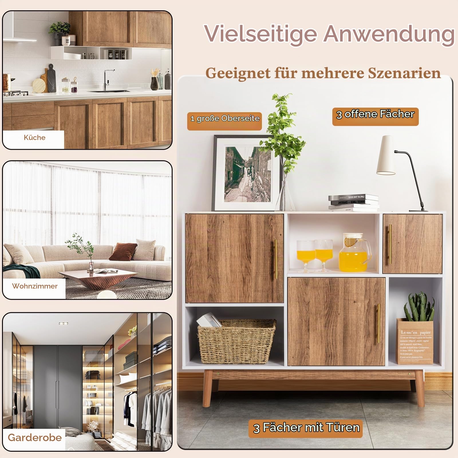 komfotteu-sideboard-holz-95x31x76-cm-wei-braun-6-f-cher image 6