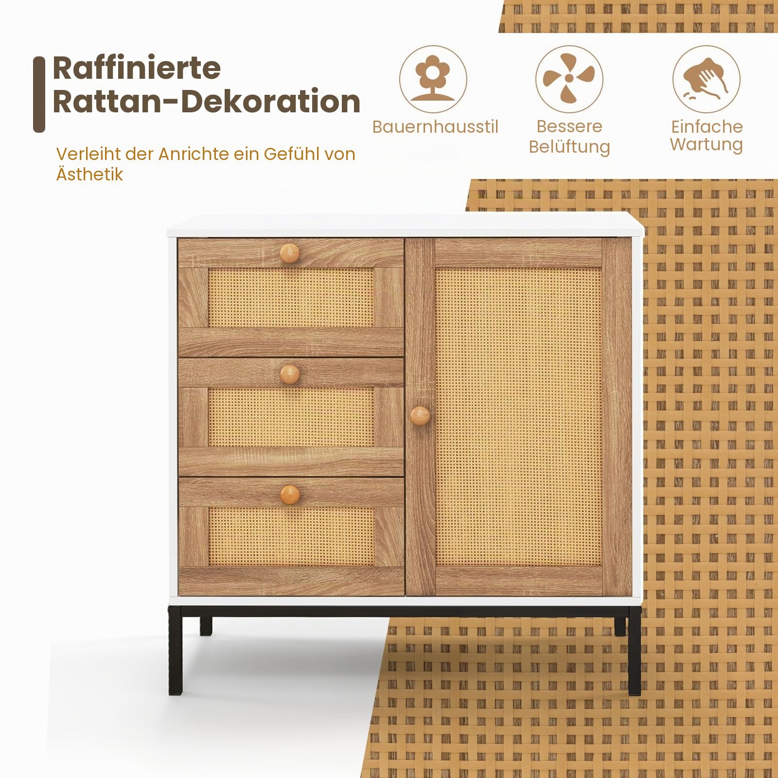 komfotteu-sideboard-rattan-80x35x80-5-cm-mit-schubladen image 7