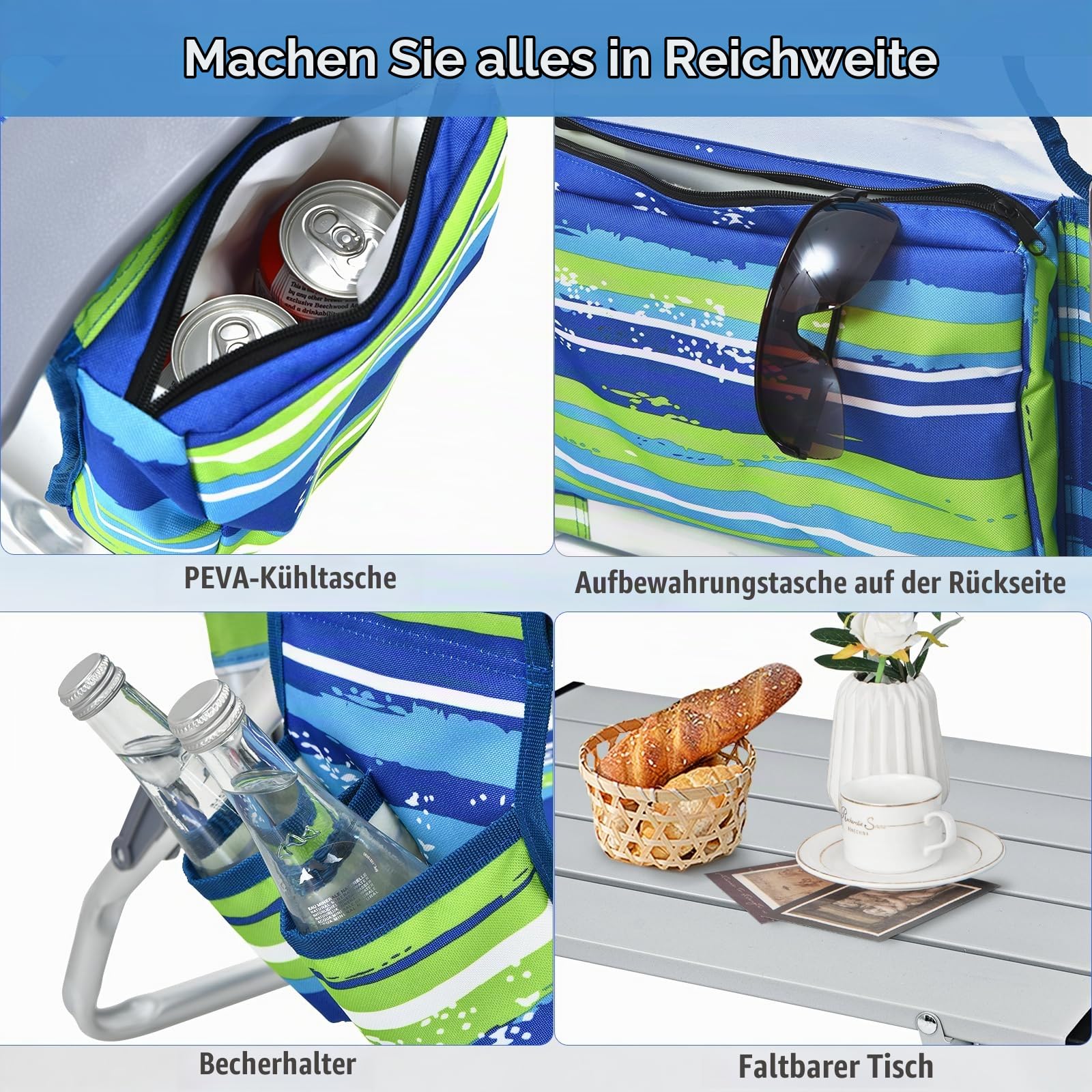 komfotteu-strandstuhl-klappbar-blau-mit-tisch-und-kopfst-tze image 7