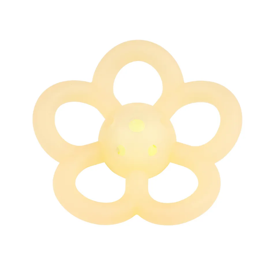 nattou-silikon-rassel-blume-10-cm-gelb image 1