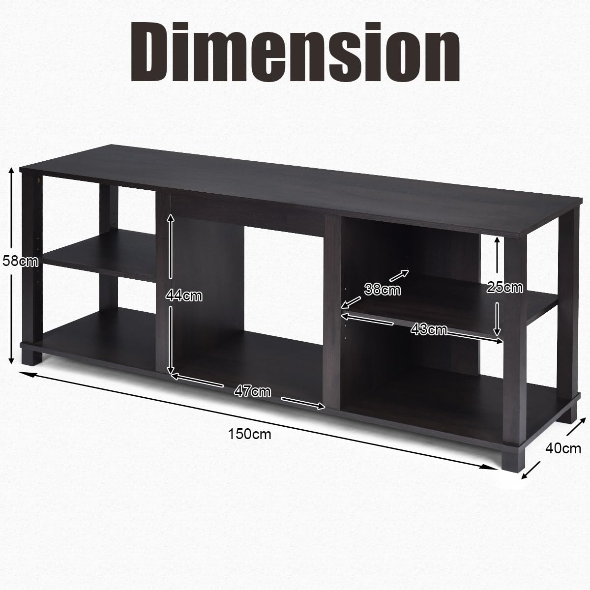 komfotteu-tv-m-bel-150x40x58-cm-mit-kaminfach-schwarz-braun image 3