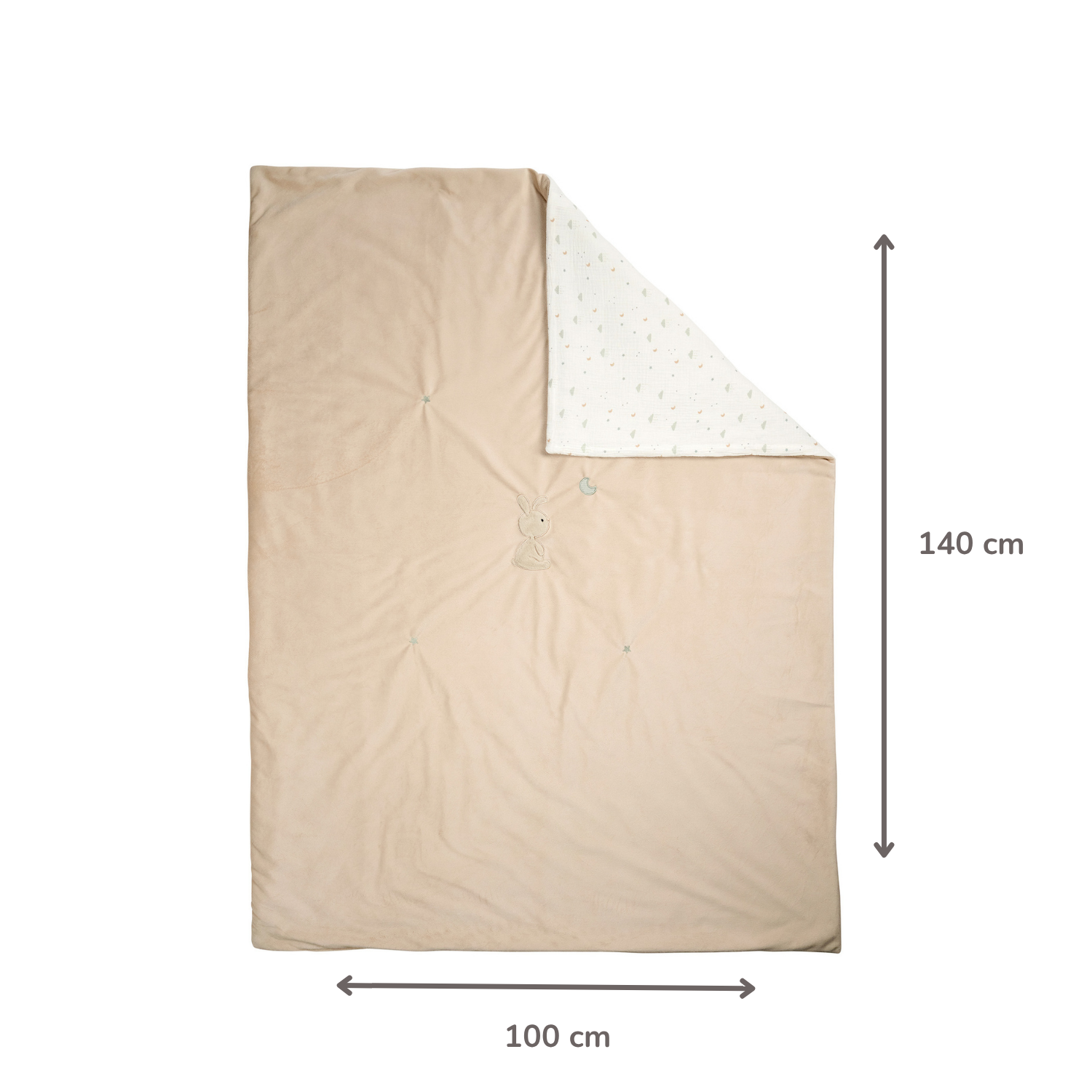 nattou-loulou-kuscheldecke-hase-100-x-140-cm-sand image 6