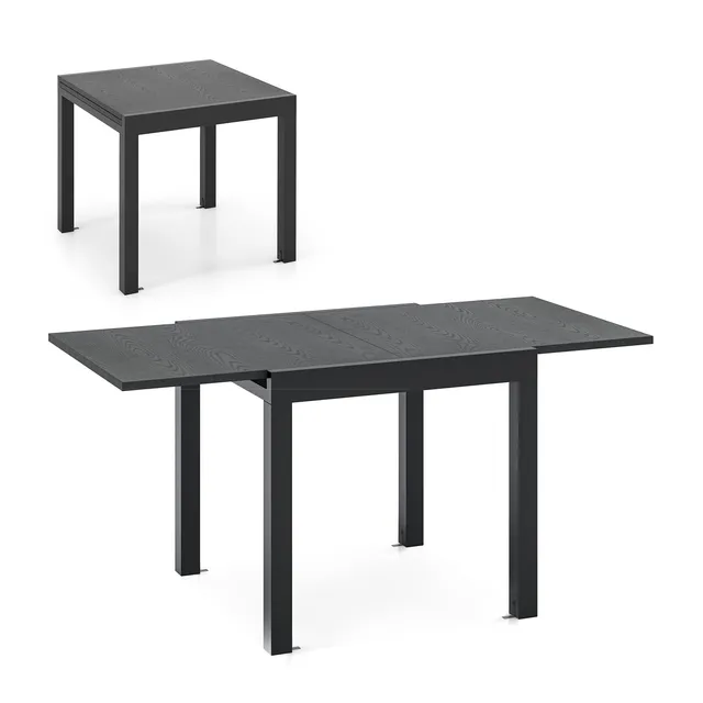 komfotteu-gartentisch-ausziehbar-80-160-cm-aluminium-esstisch-f-r-4-6-personen-g image 1