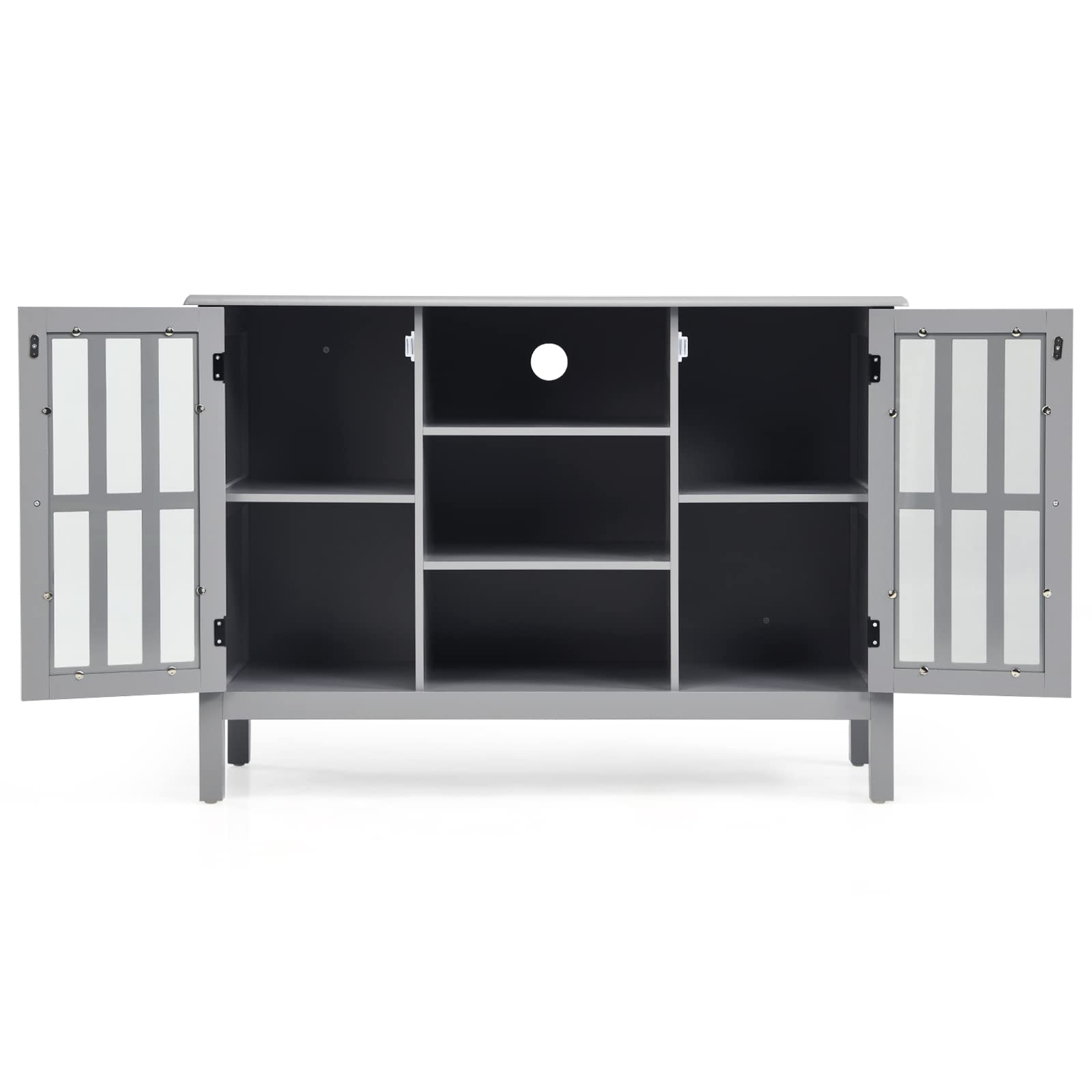 komfotteu-tv-lowboard-f-r-50-zoll-grau-109x40x77-cm image 7