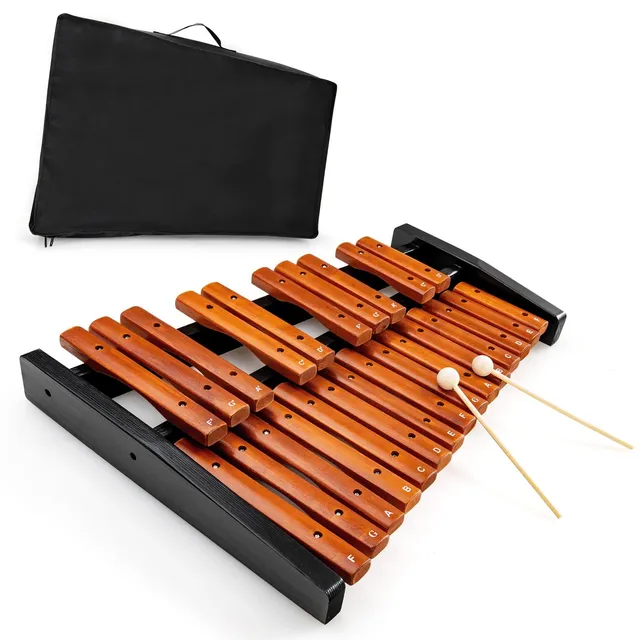 komfotteu-xylophon-25-noten-holz-mit-schl-geln-und-tasche image 1