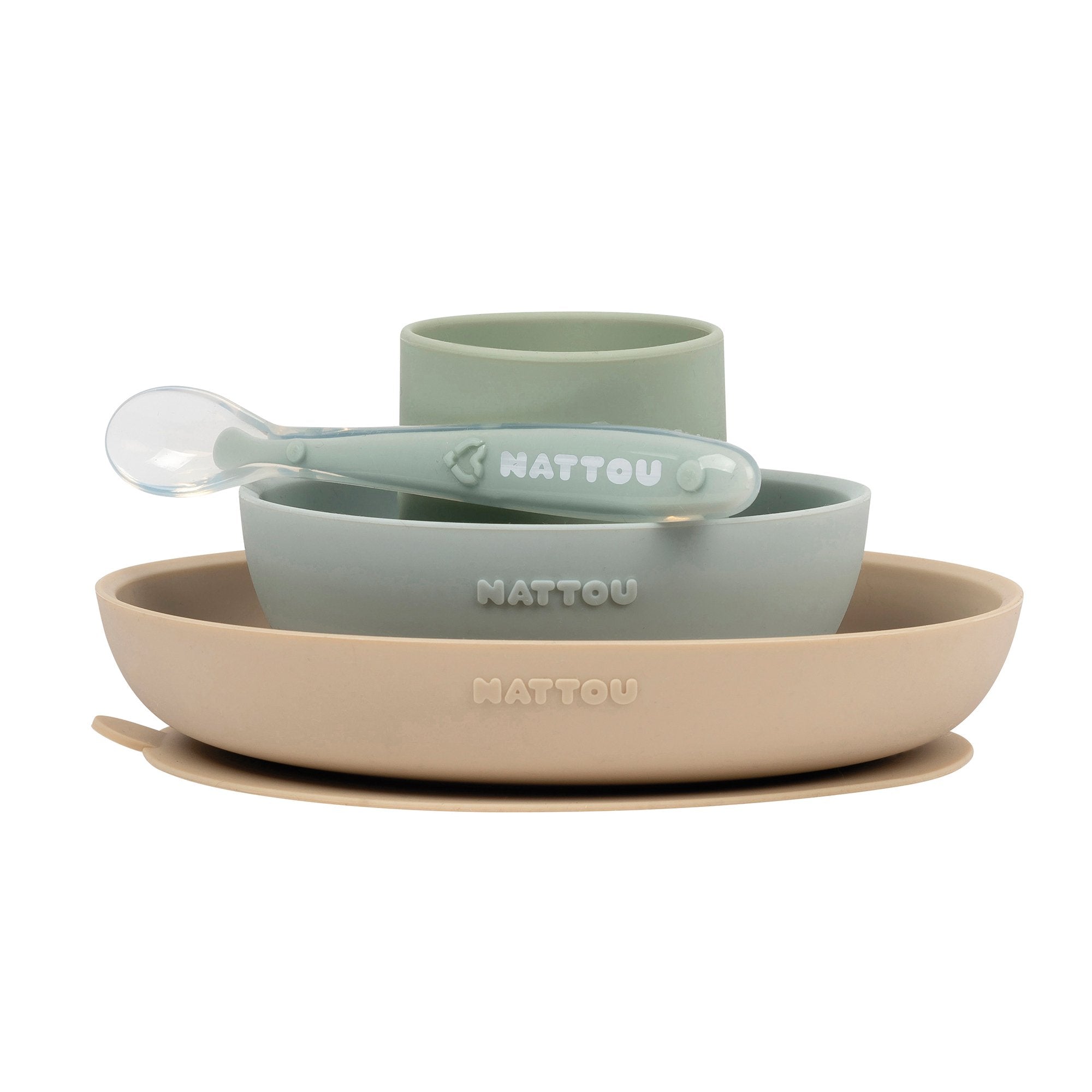 nattou-baby-geschirr-set-4-teilig-silikon-mit-saugnapf image 3