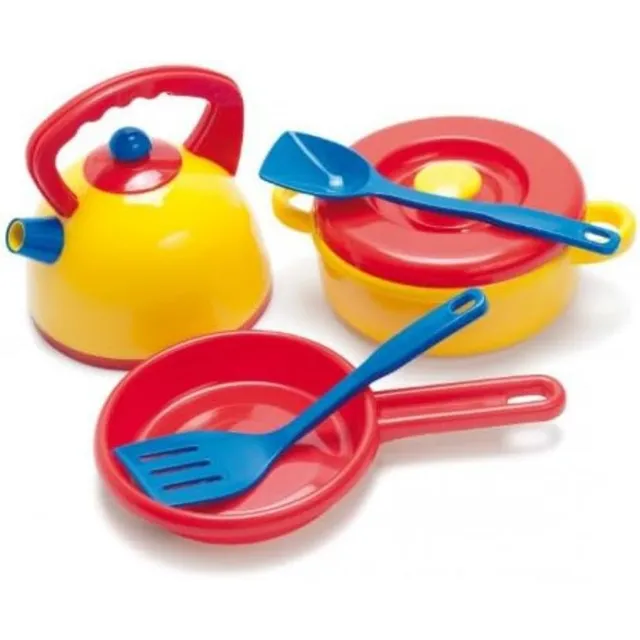 dantoy-kinder-haushaltsspielzeug-topf-pfanne-kessel-set-7-teilig image 1