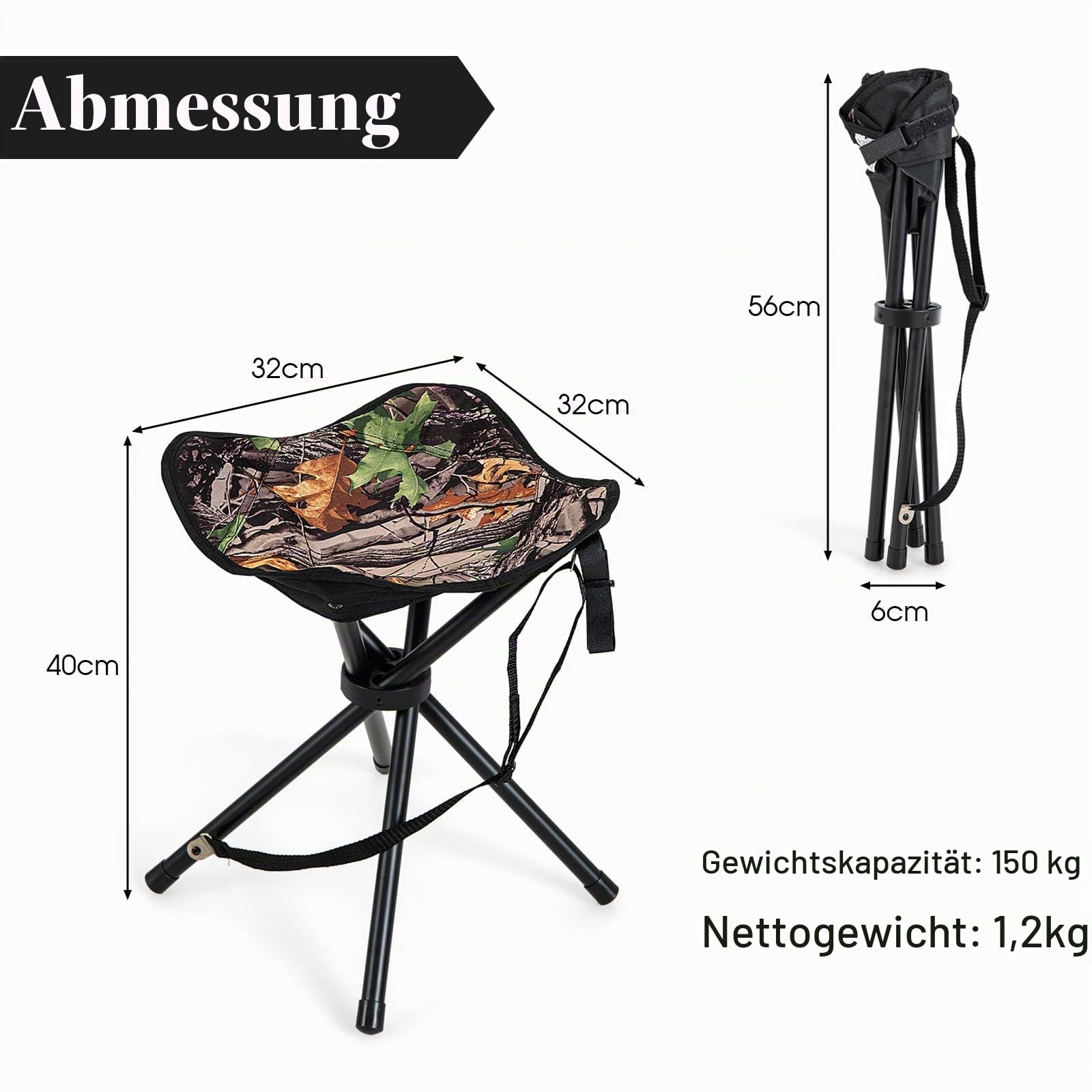komfotteu-campinghocker-klappbar-2er-set-dreibeinhocker-bis-150-kg image 3