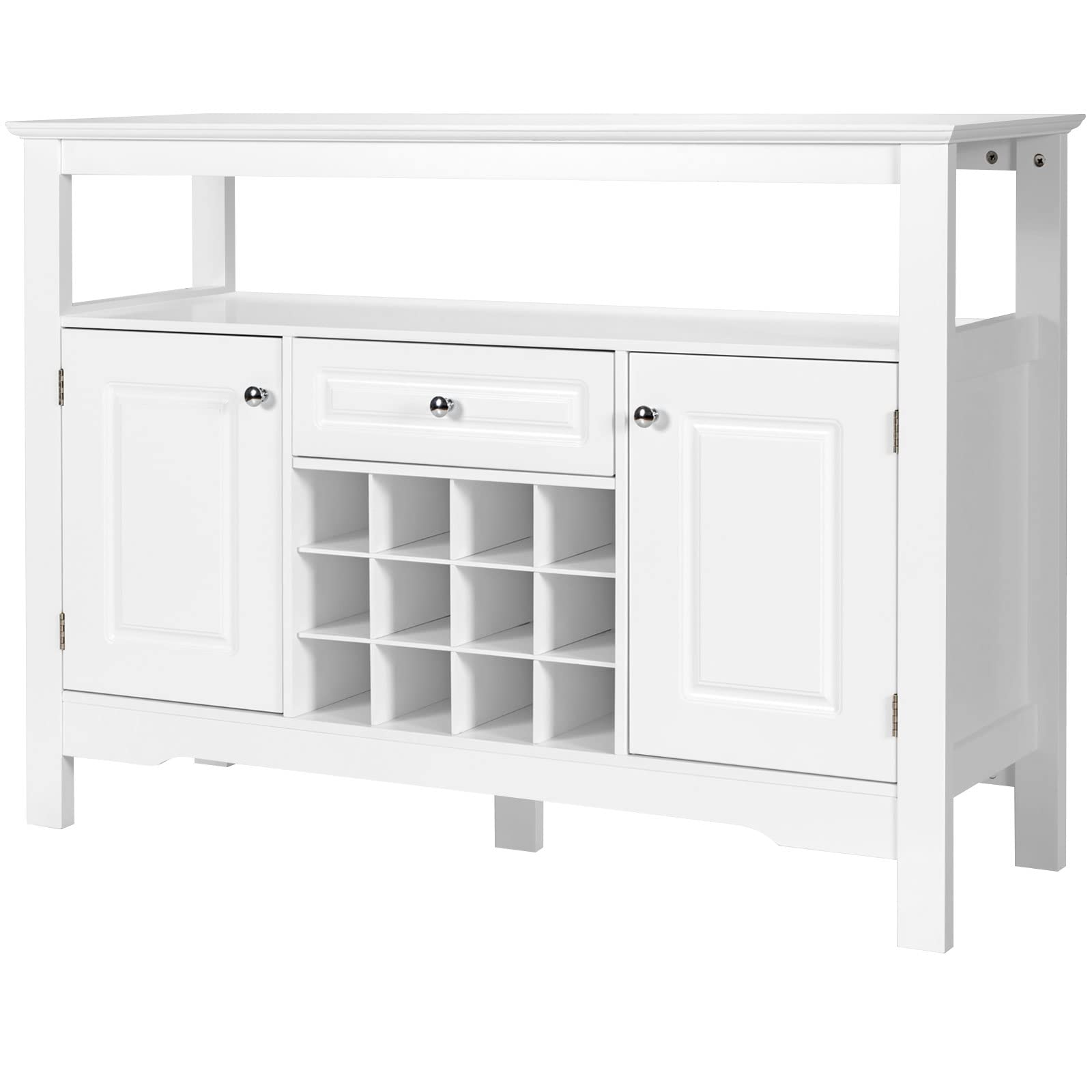 komfotteu-sideboard-k-chenschrank-116x40x82cm-wei-mit-weinregal image 7