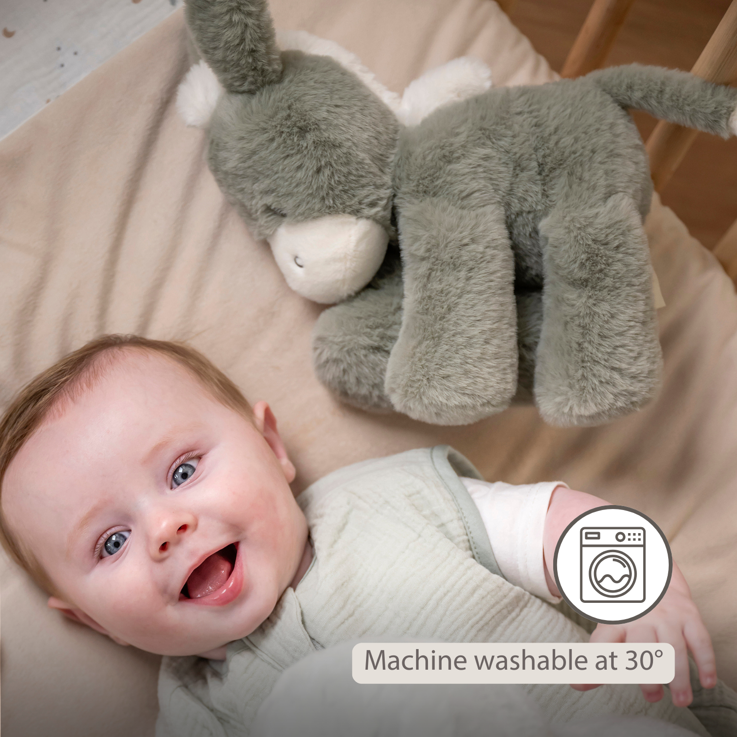 nattou-loulou-kuscheltier-esel-30-cm-dunkelgr-n image 4