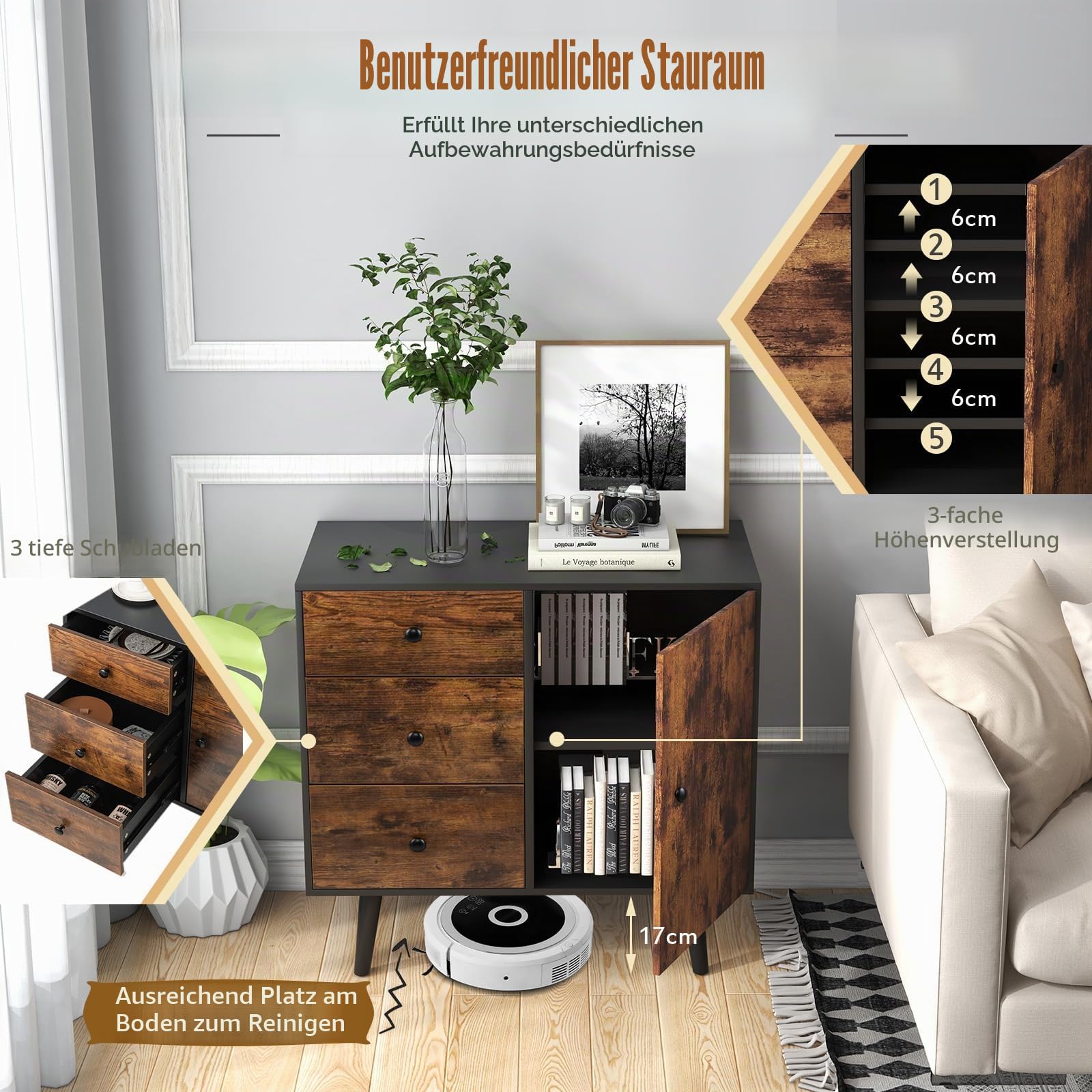 komfotteu-k-che-kommode-sideboard-73-x-40-x-76-5-cm-industrie-mit-3-schubladen image 6