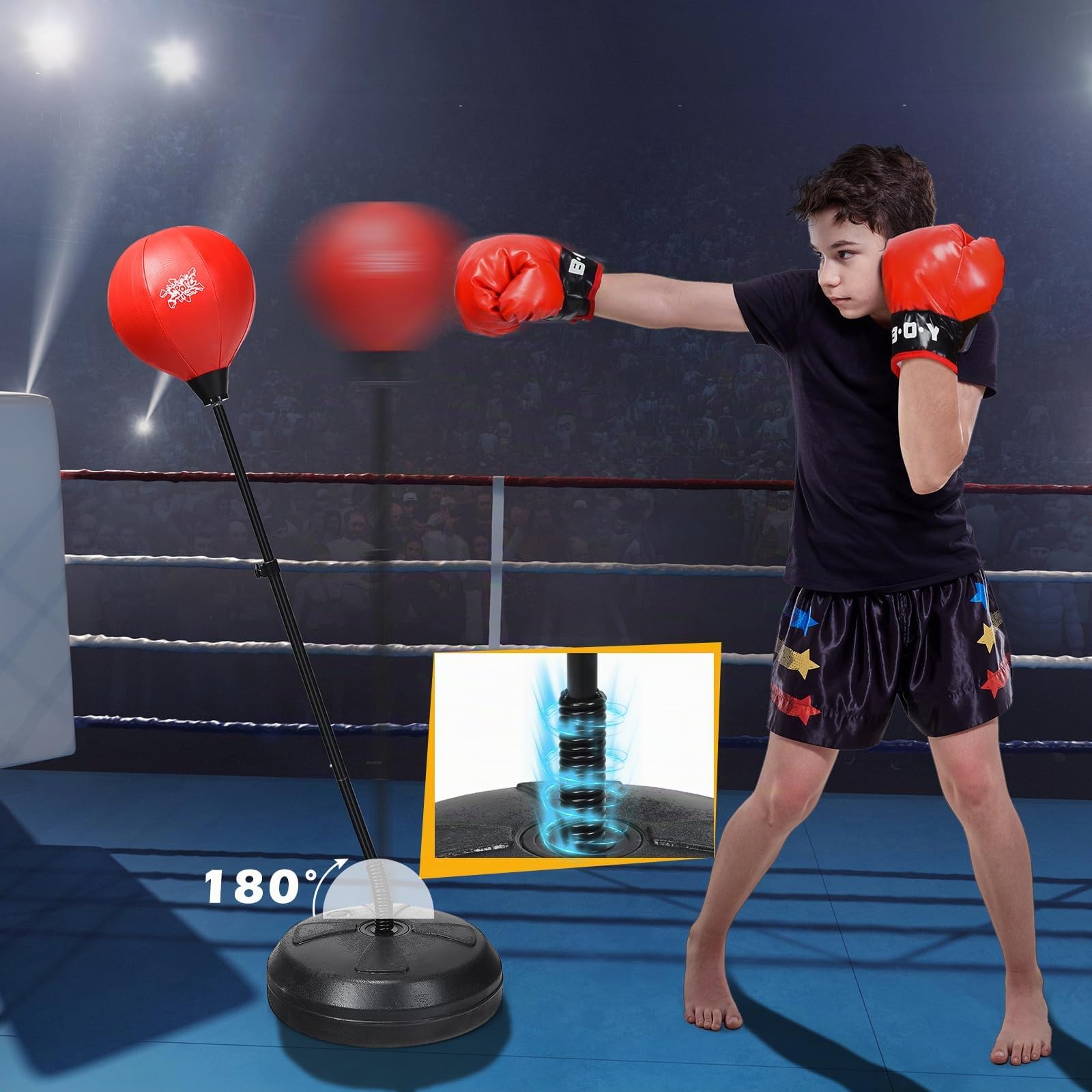komfotteu-punchingball-standbox-set-h-henverstellbar-120-154-cm-mit-boxhandschuh image 7