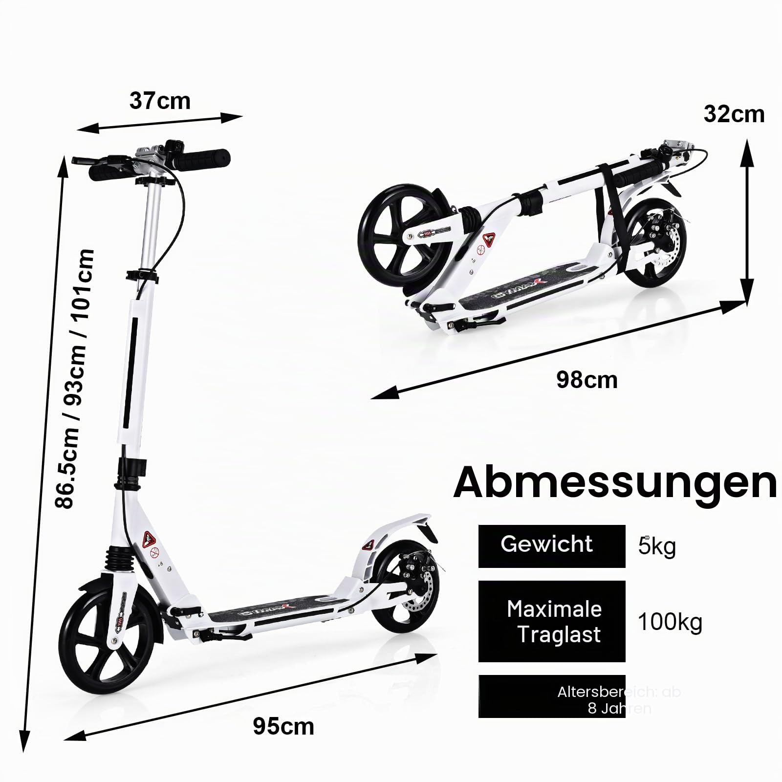 komfotteu-tretroller-klappbar-h-henverstellbar-cityroller-bis-100-kg image 5