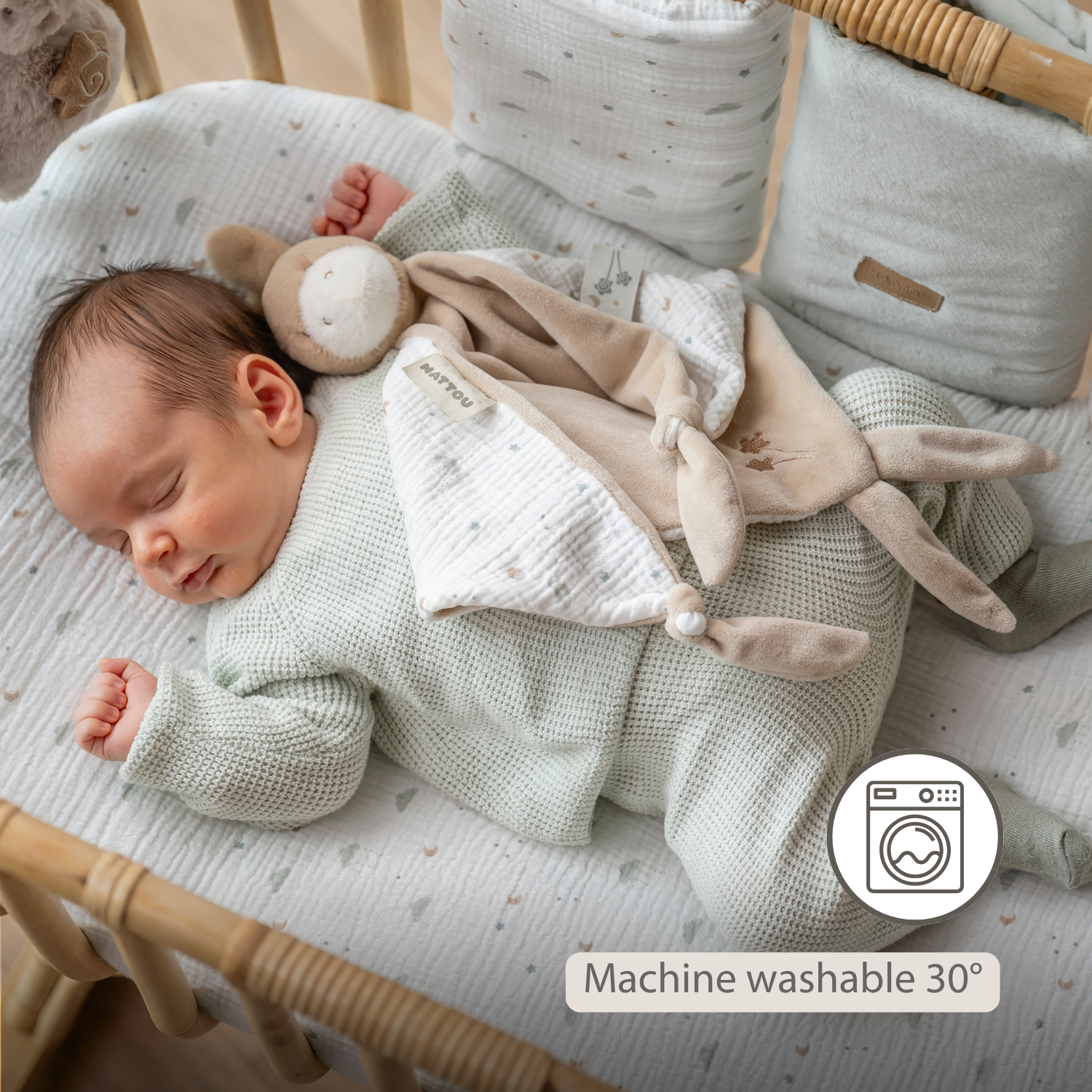 nattou-loulou-maxi-kuscheltuch-esel-60x40-cm-karamell image 4