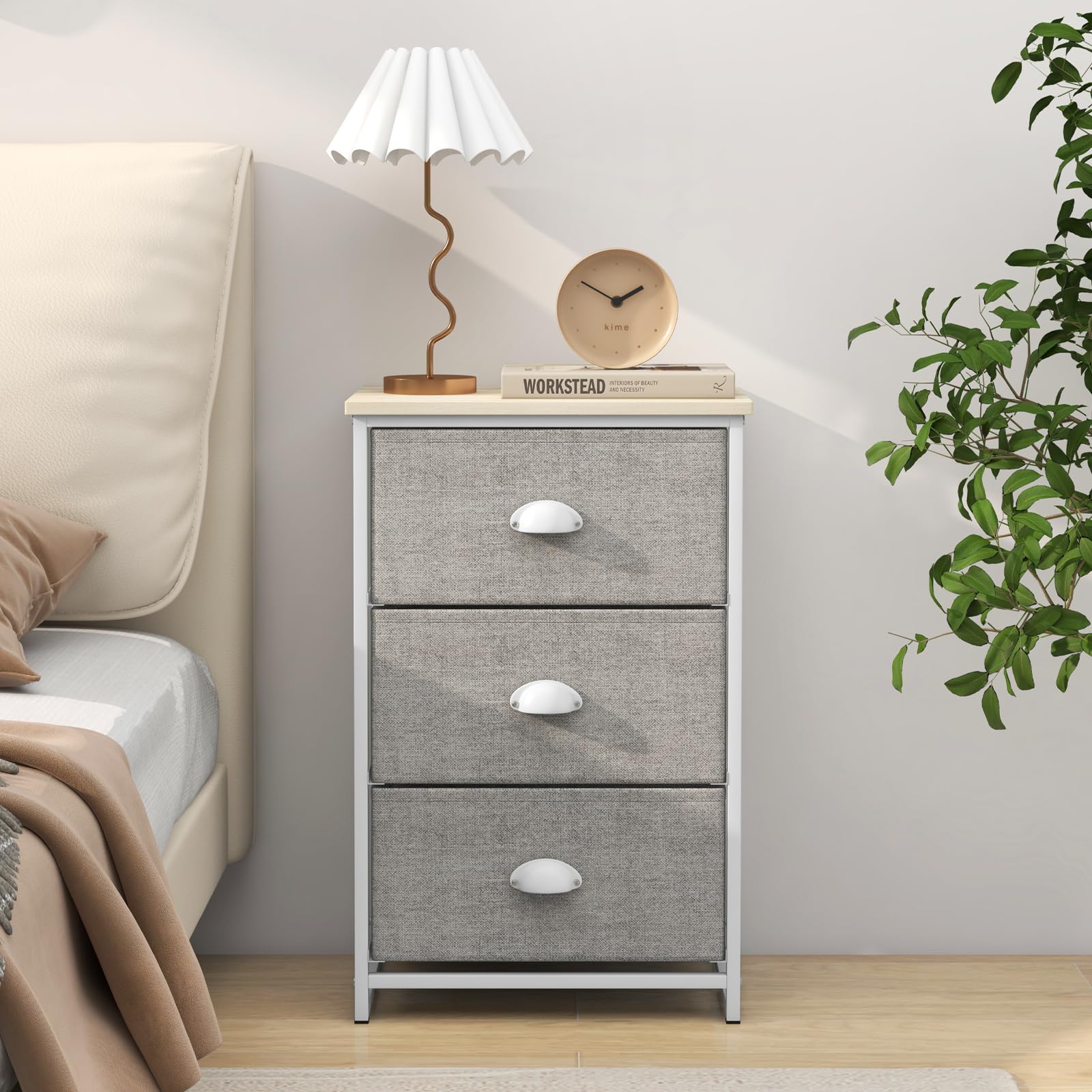 komfotteu-kommode-mit-3-stoffschubladen-aufbewahrungsschrank-mit-holzplatte image 7
