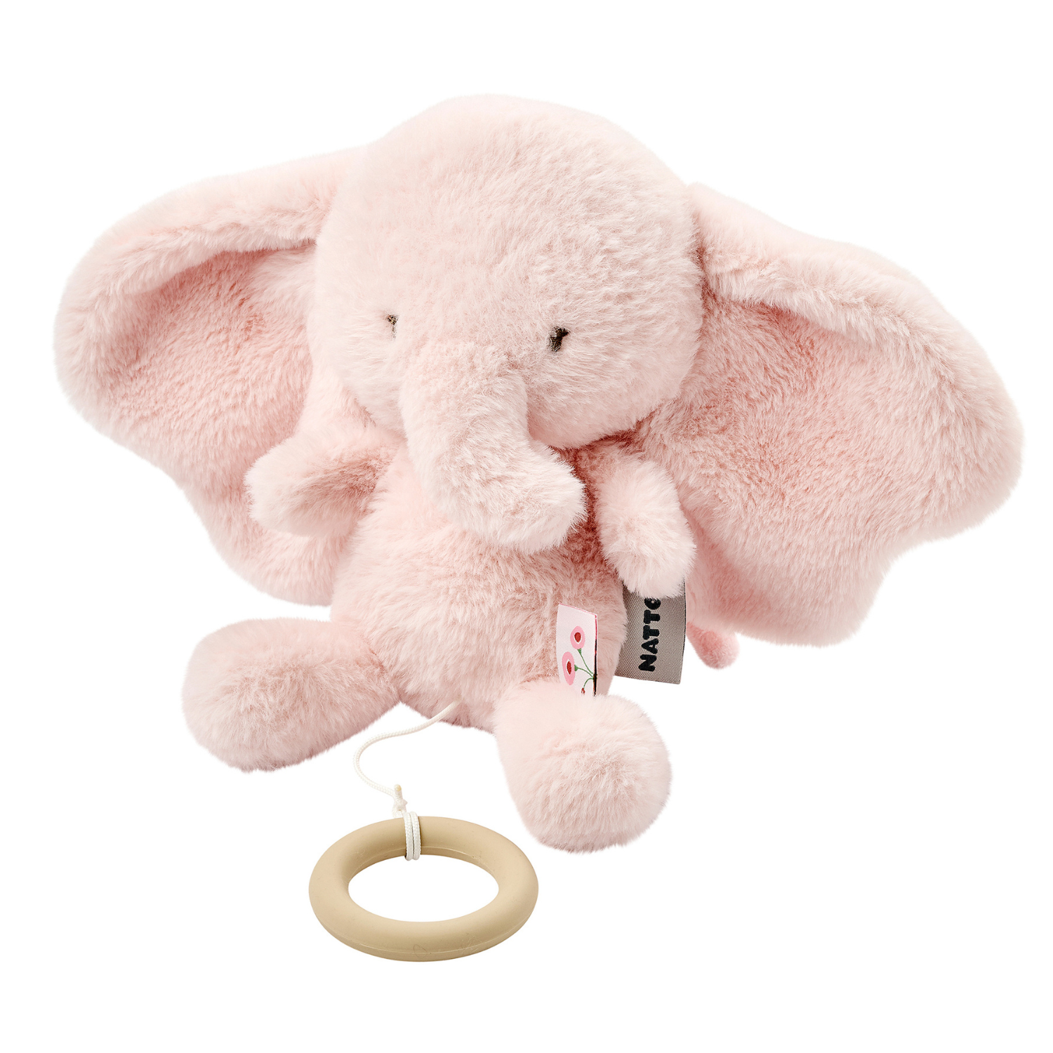 nattou-fanfan-musikspieluhr-elefant-25-cm-rosa-kuscheltier-mit-musik image 1