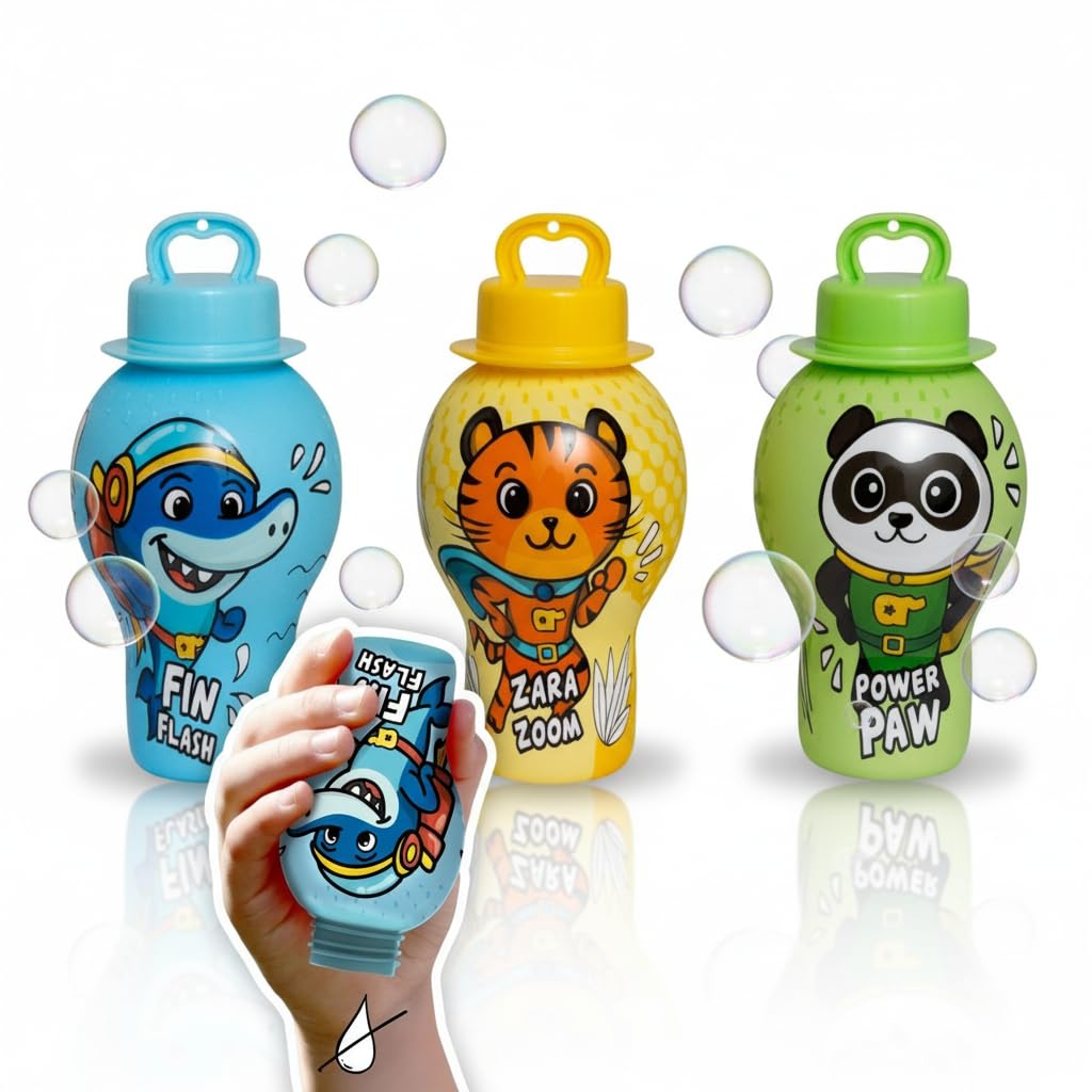 alldoro-auslaufsichere-seifenblasen-12er-set-animal-hero-30-ml image 1