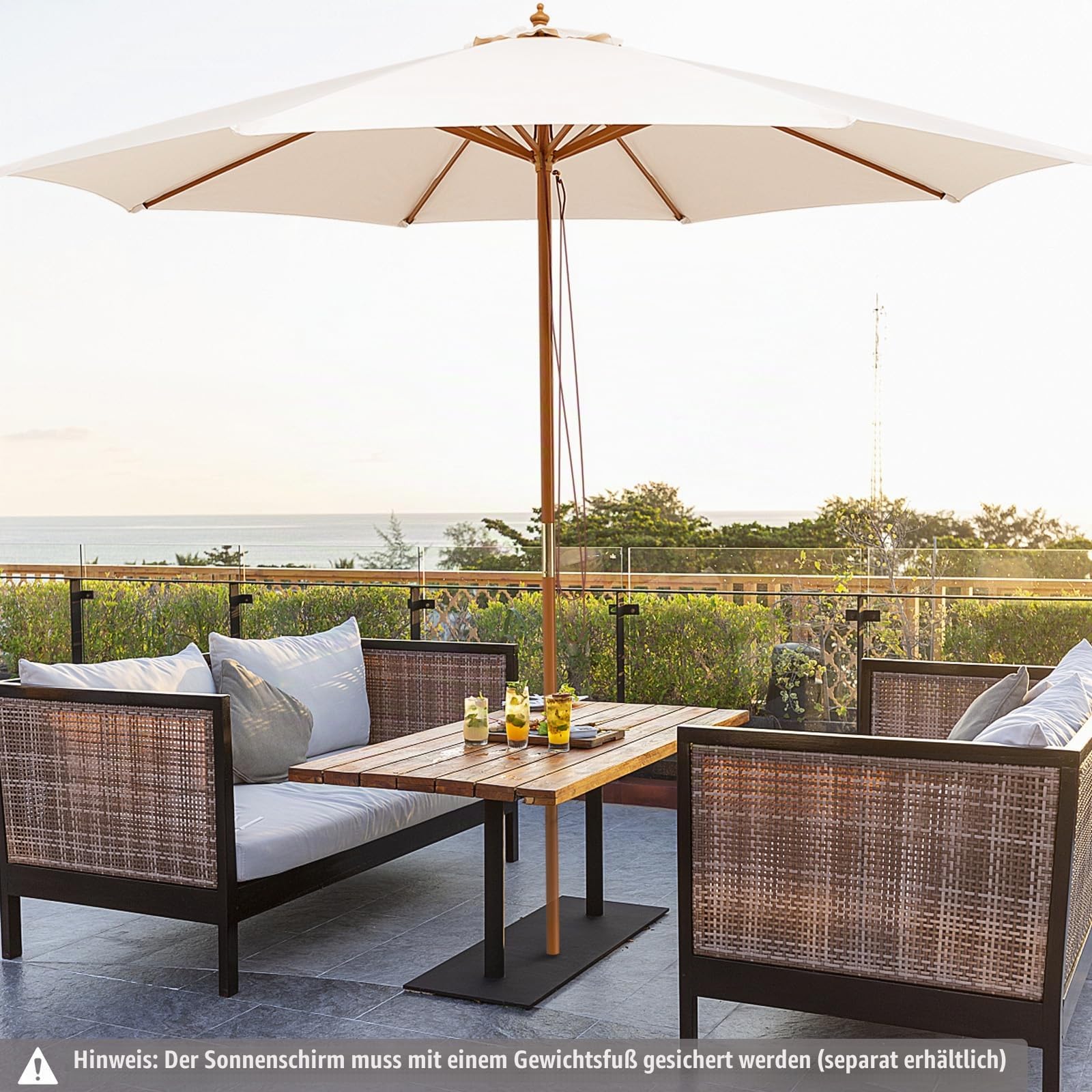 komfotteu-sonnenschirm-300-cm-rund-klappbar-f-r-balkon-garten-strand image 2