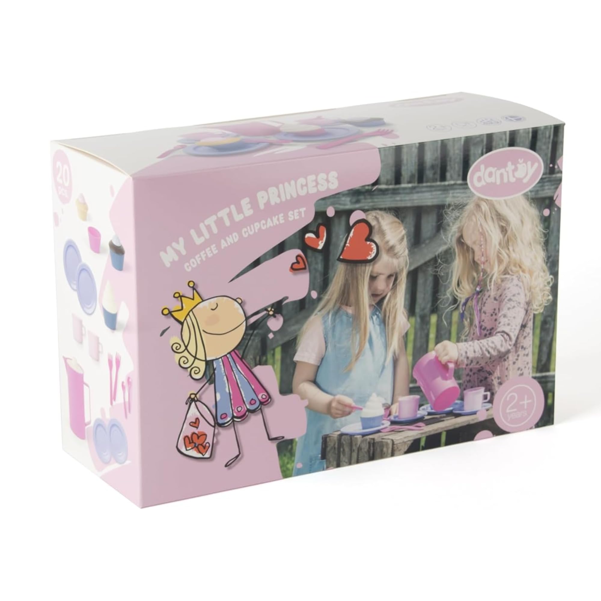 dantoy-princess-kaffee-set-mit-kuchen-20-teilig image 5