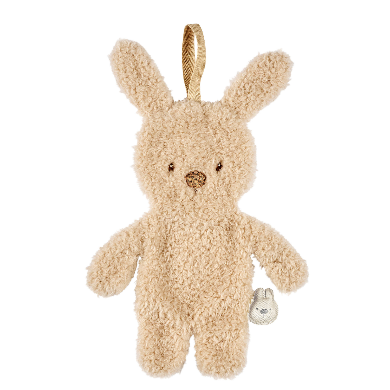 nattou-teddy-schnullertuch-kaninchen-26-cm-beige-mit-schnullerhalter image 1
