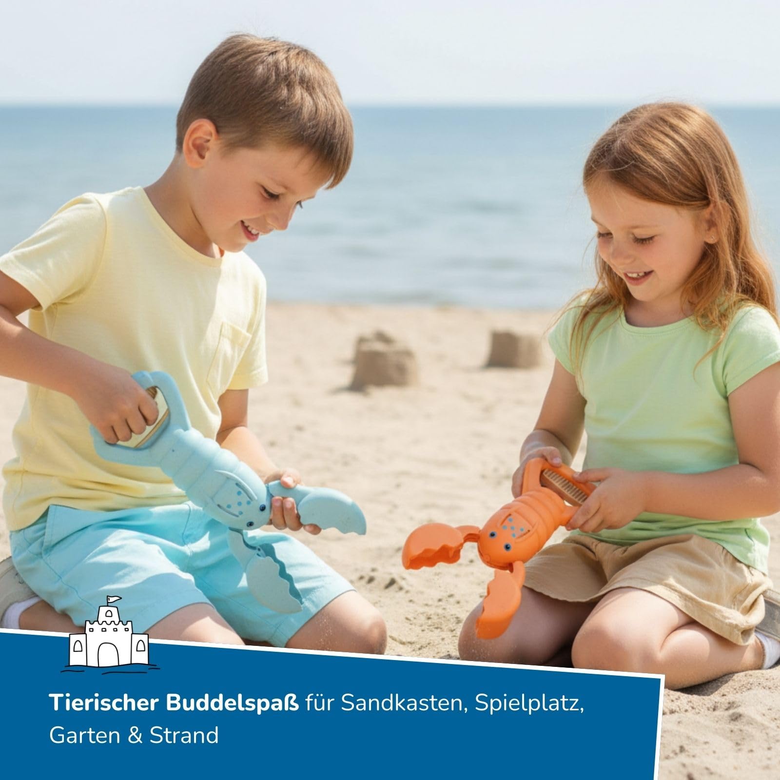 alldoro-sandgreifer-hummer-2er-set-34-cm-hellblau-orange image 3
