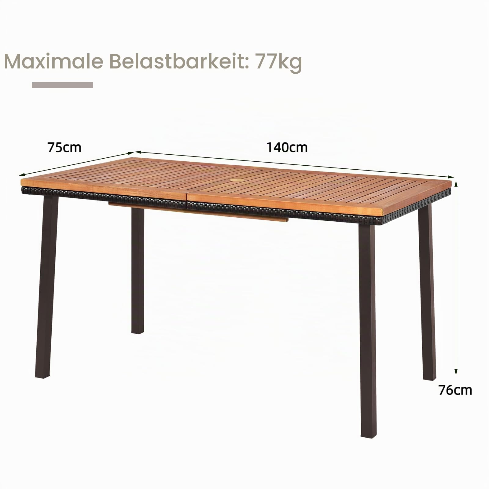 komfotteu-gartentisch-akazienholz-140-x-75-x-76-cm-esstisch-mit-schirmloch-6-8-p image 3