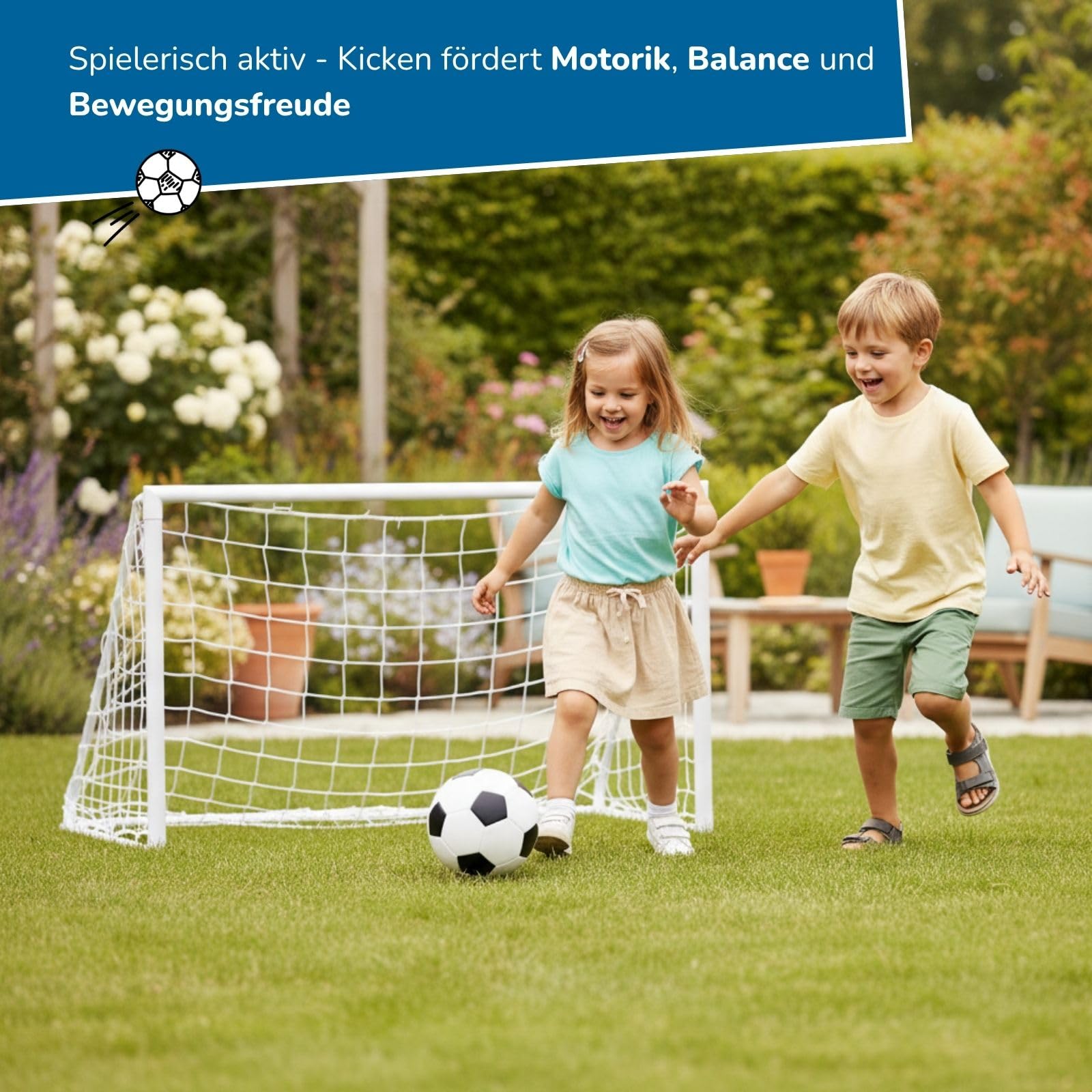 alldoro-softball-6er-set-18-cm-schwarz-wei-schaumstoffball image 5