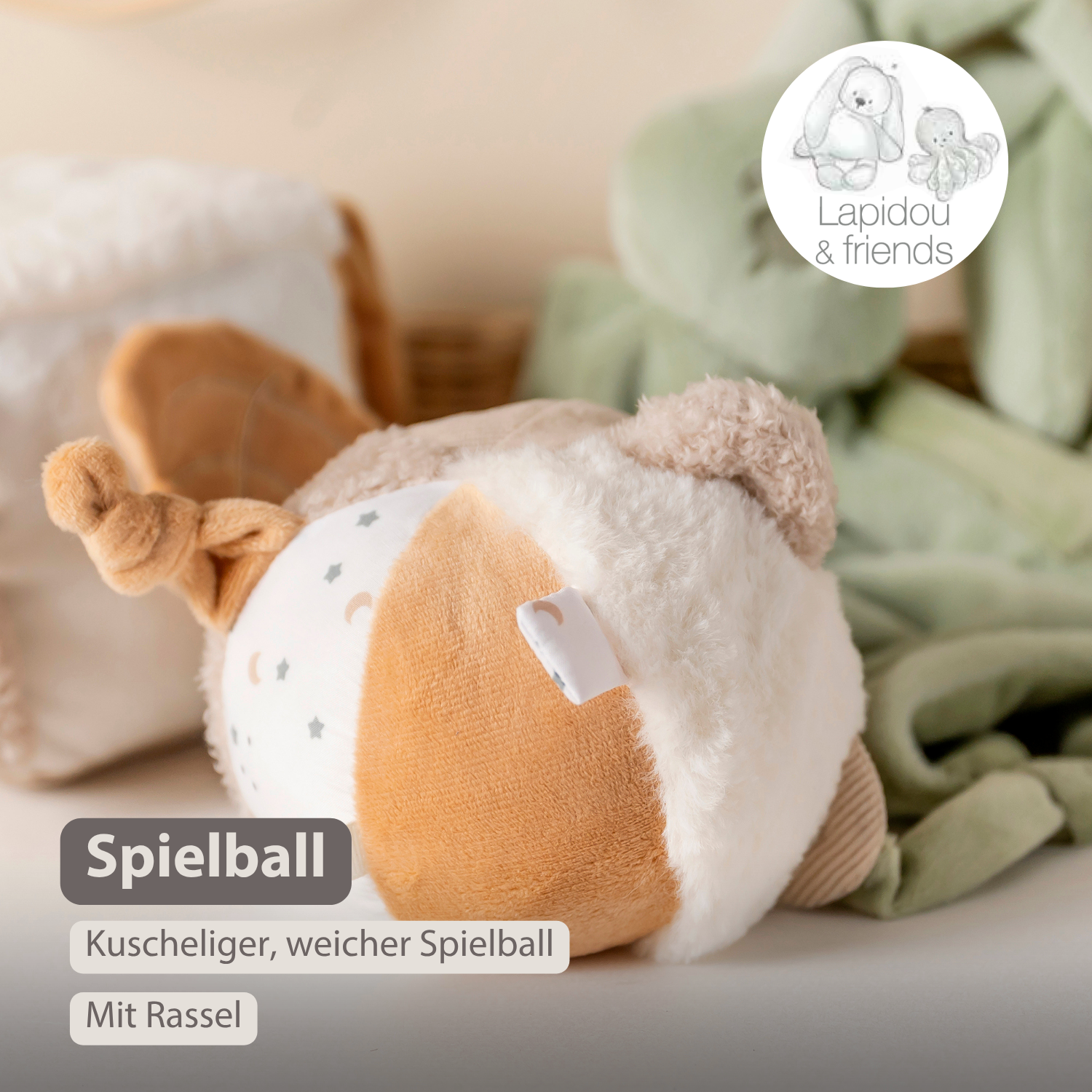 nattou-lapidou-kuschelball-15-cm-beige image 2