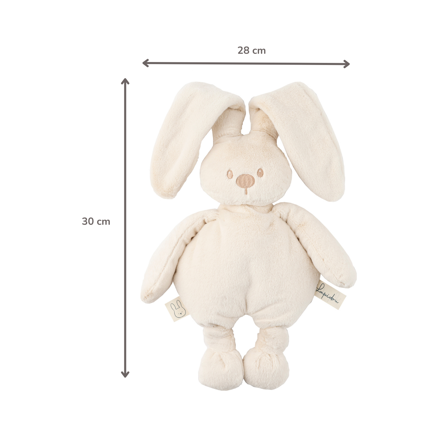 nattou-lapidou-kuschelhase-30-cm-sand-baby-kuscheltier image 6